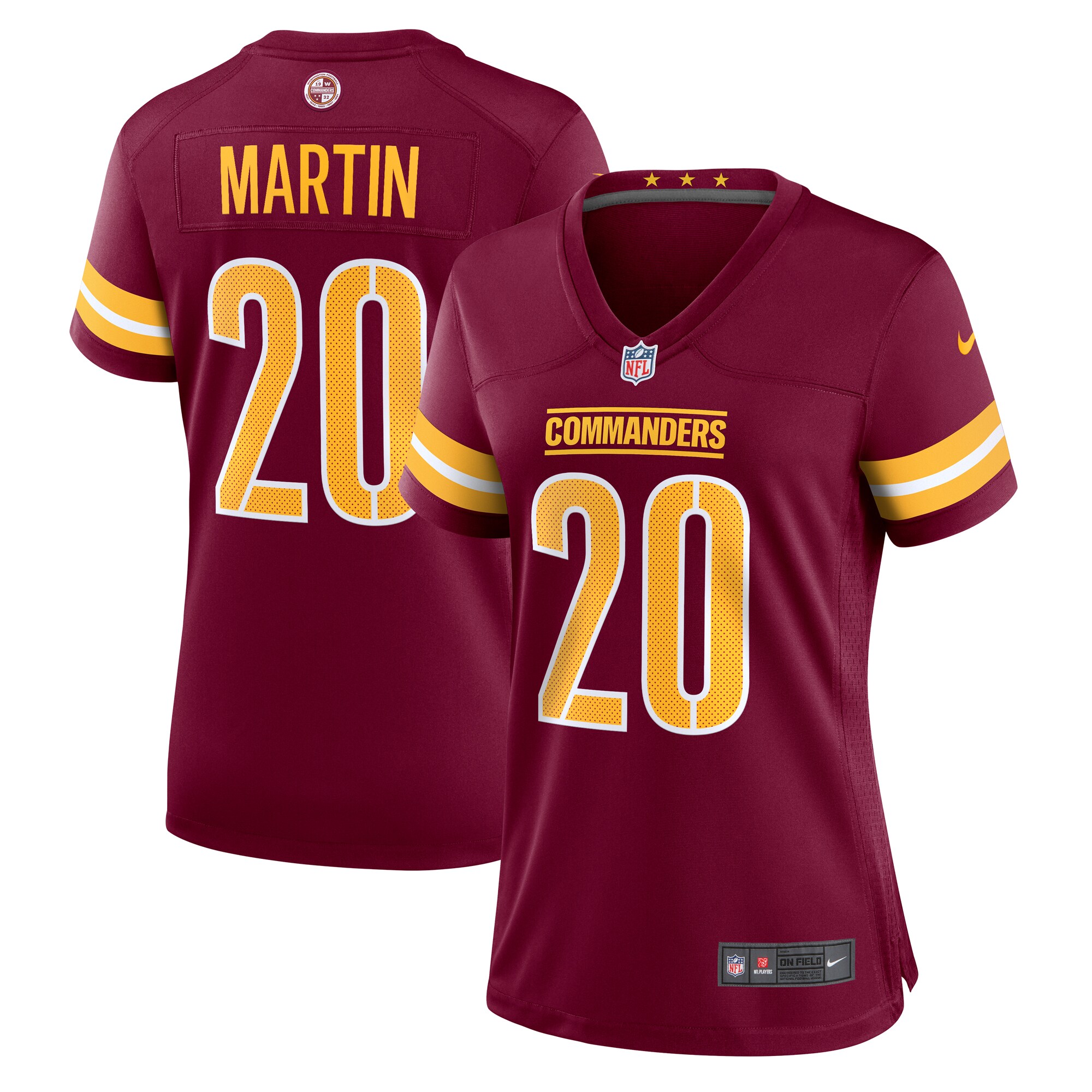 Jartavius Martin Washington Commanders Nike Women's Team Game Jersey - Burgundy - vstockx