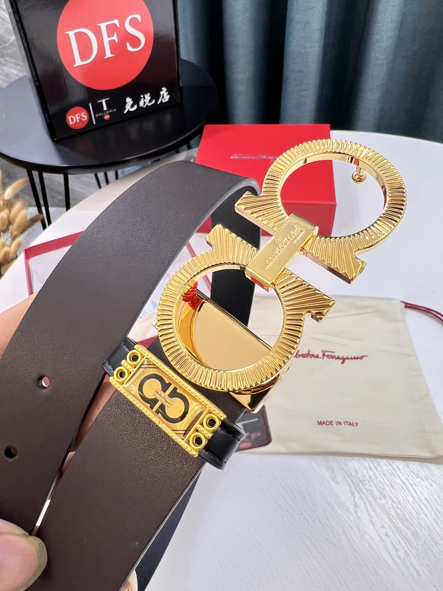 Streetwear Belt Ferragamo 319698 size:3.5cm - vstockx