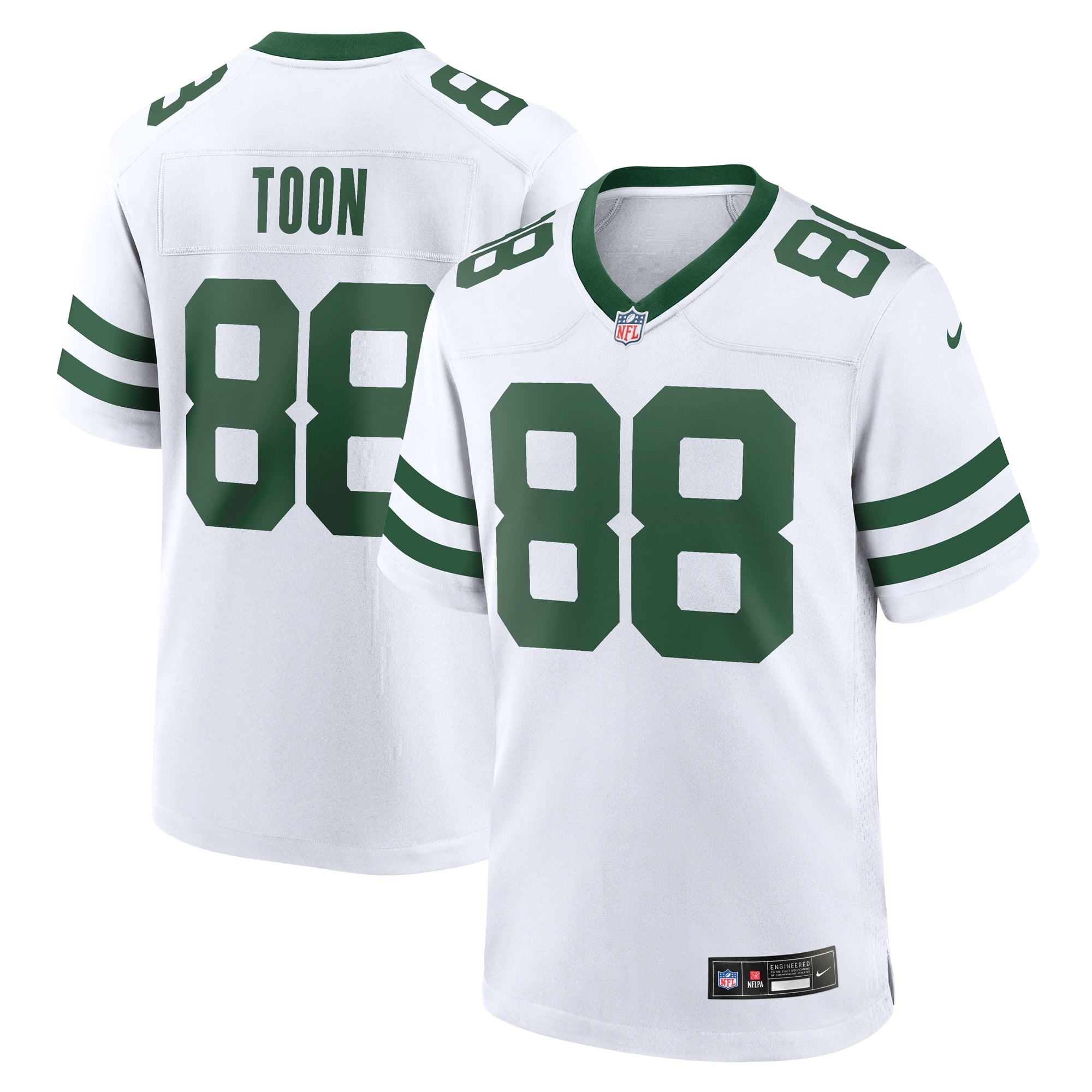 Men's Nike Al Toon White New York Jets Legacy Retired Player Game Jersey - vstockx