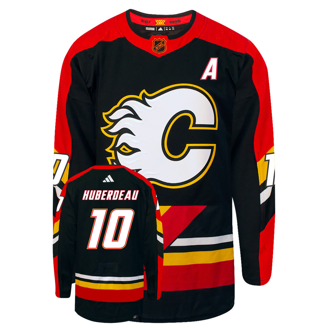 Jonathan Huberdeau Calgary Flames Adidas 2022 Primegreen Reverse Retro Authentic NHL Hockey Jersey - vstockx