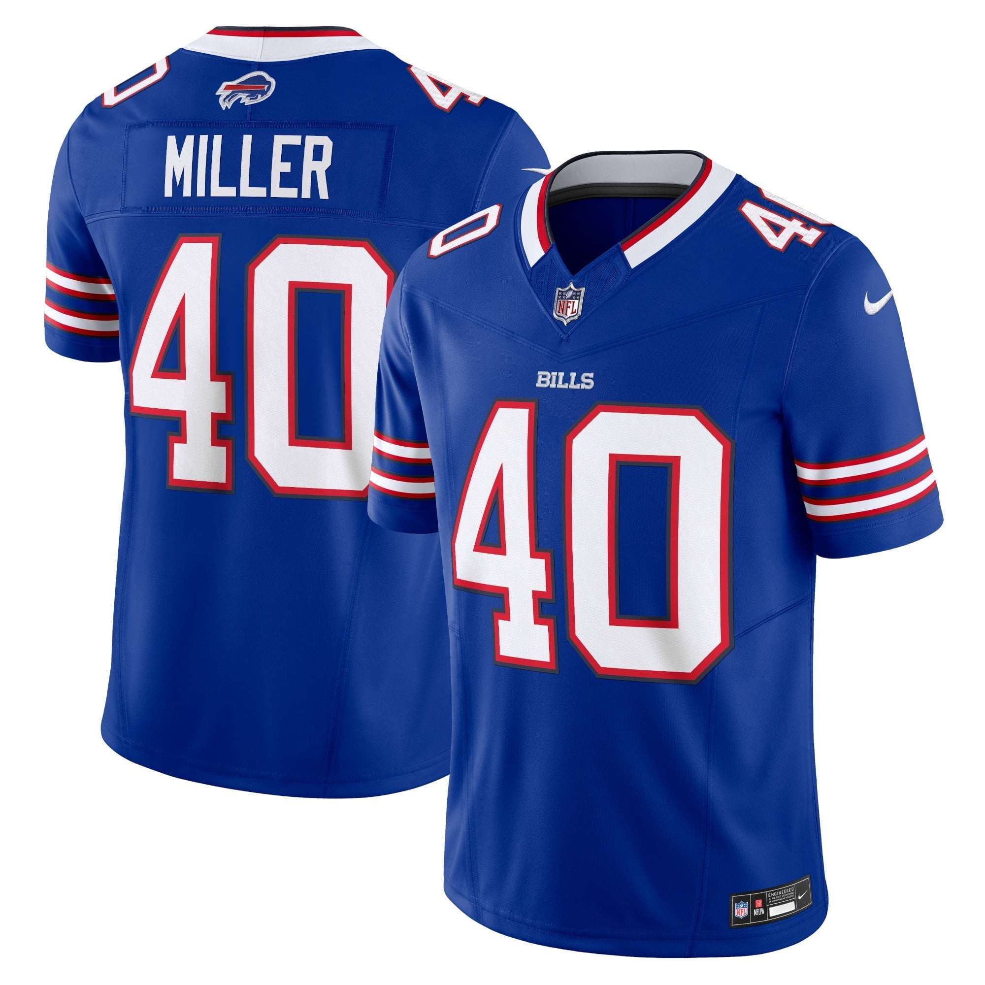 Men's Nike Von Miller Royal Buffalo Bills Vapor F.U.S.E. Limited Jersey - vstockx