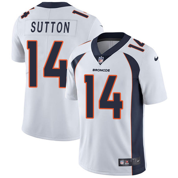 Youth Denver Broncos Courtland Sutton Vapor Jersey - White - vstockx