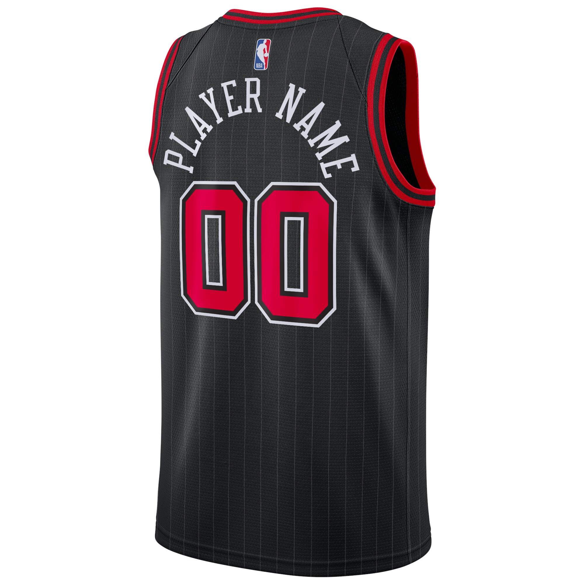 Chicago Bulls Jordans Brand Swingman Custom Jersey - Statement Edition - Black - vstockx