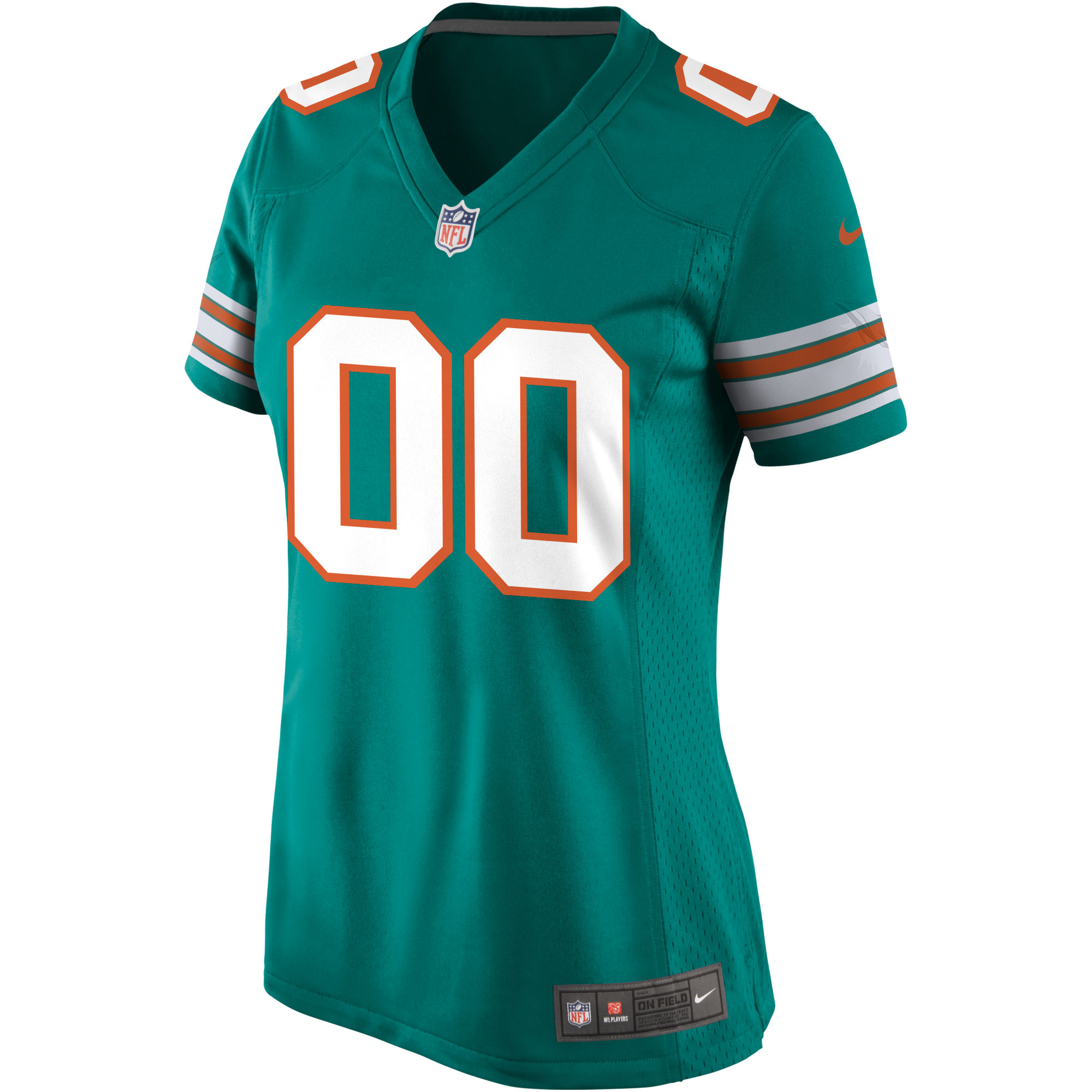 Miami Dolphins Nike Women's Alternate Custom Game Jersey - Aqua - vstockx