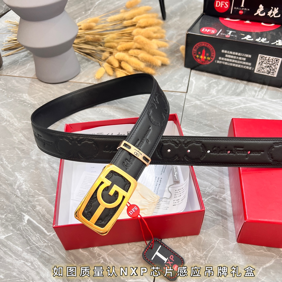 Streetwear Belt Ferragamo 320064 size:3.5cm - vstockx