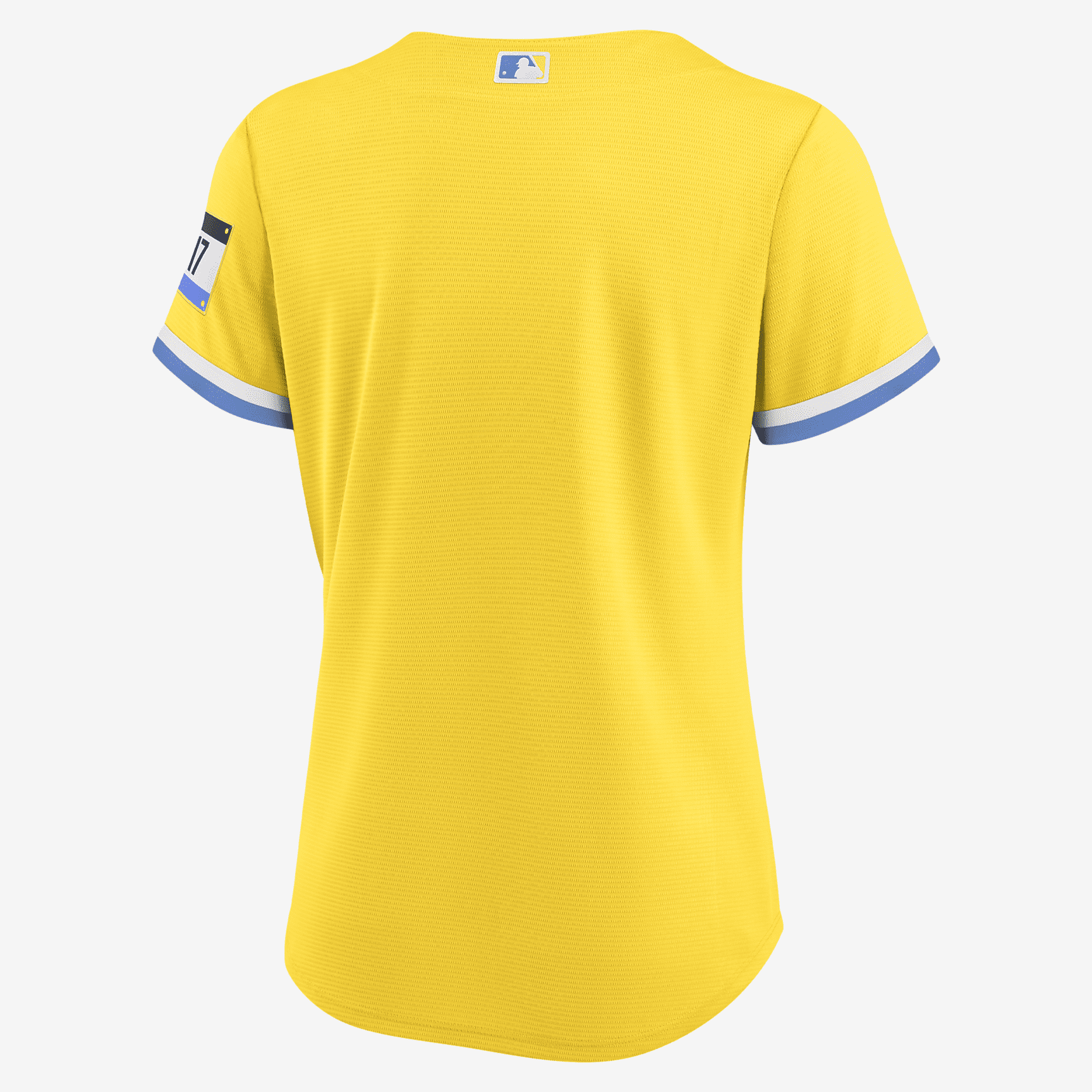 MLB Boston Red Sox City Connect Women's Replica Baseball Jersey - Gold/Light Blue - vstockx