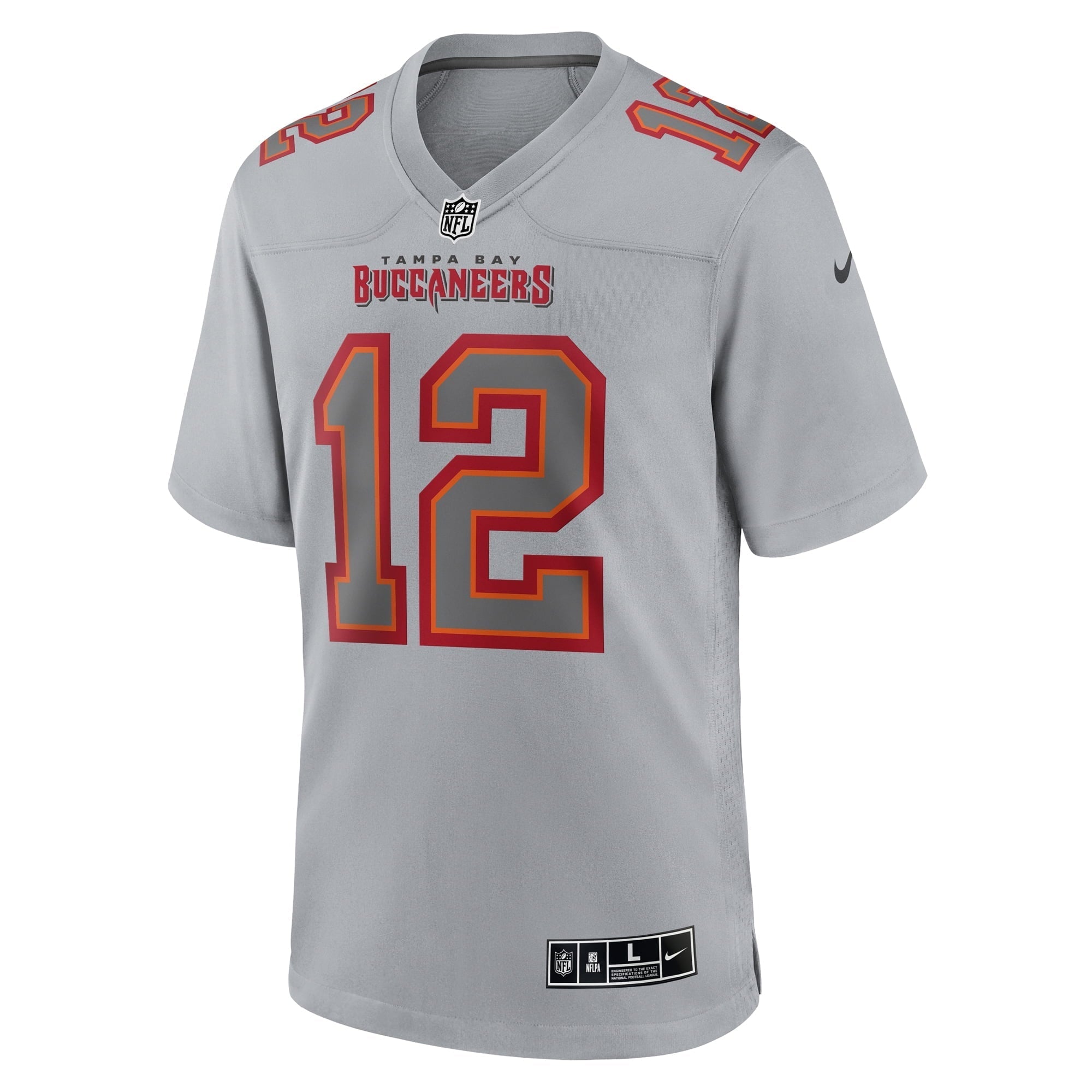 Men's Nike Tom Brady Gray Tampa Bay Buccaneers Atmosphere Fashion Game Jersey - vstockx