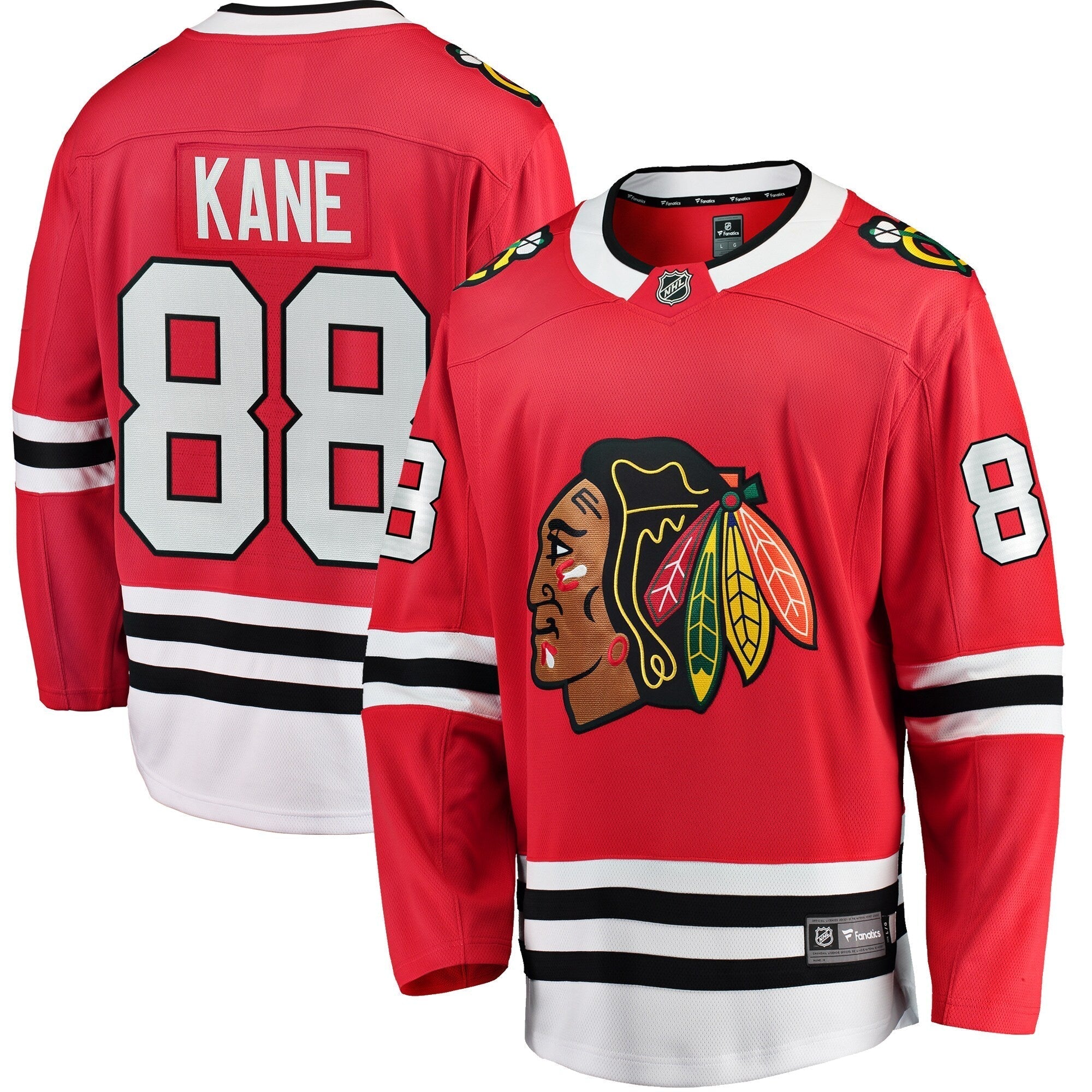 Patrick Kane Chicago Blackhawks Fanatics Red Breakaway Men's Jersey - vstockx