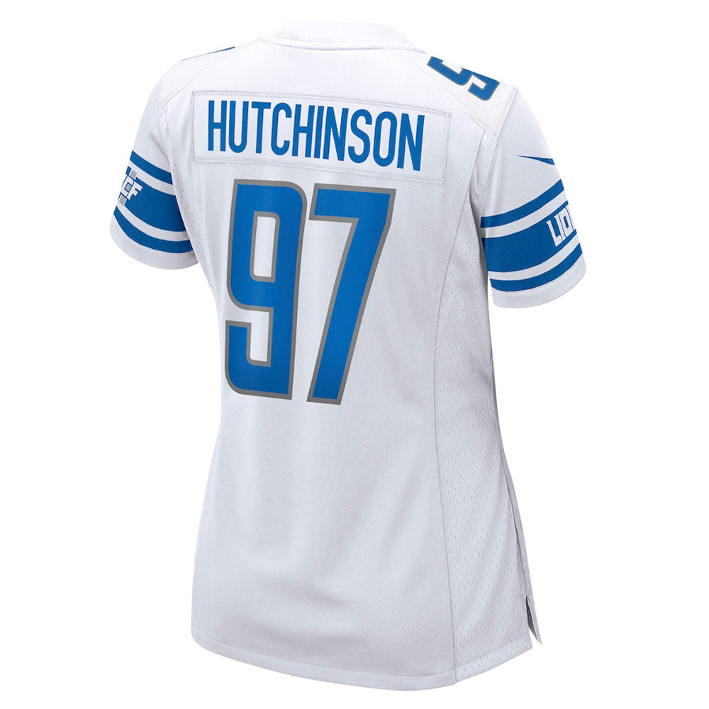 Women's Detroit Lions Aidan Hutchison Game Jersey - White - vstockx