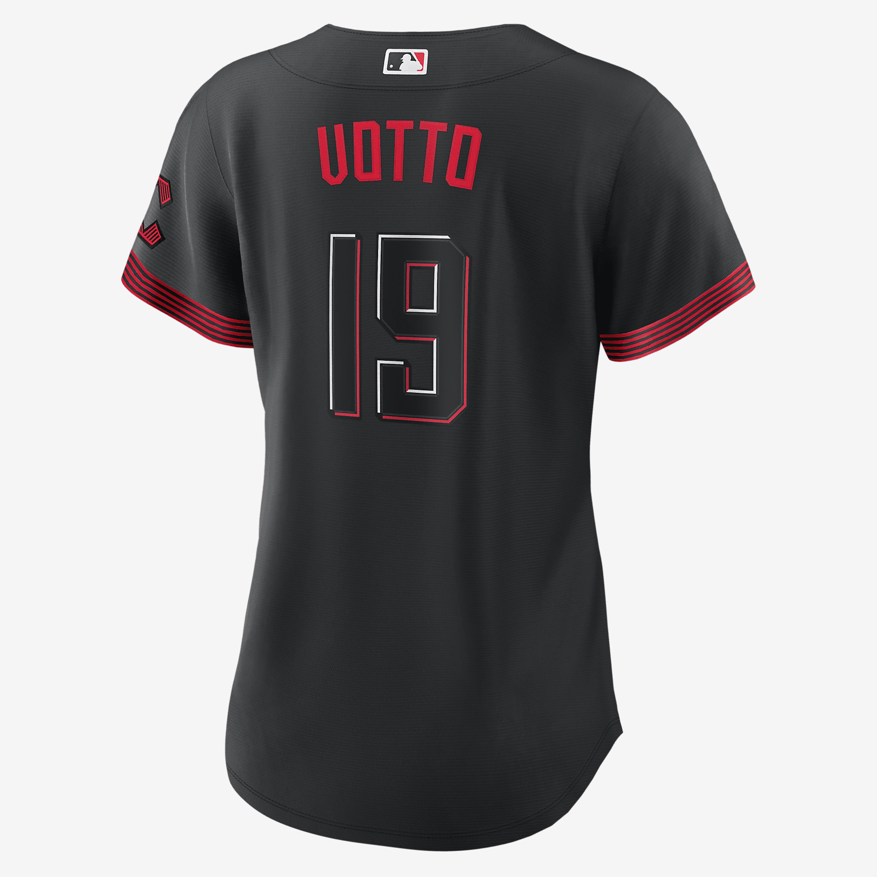 MLB Cincinnati Reds City Connect (Joey Votto) Women's Replica Baseball Jersey - Black - vstockx