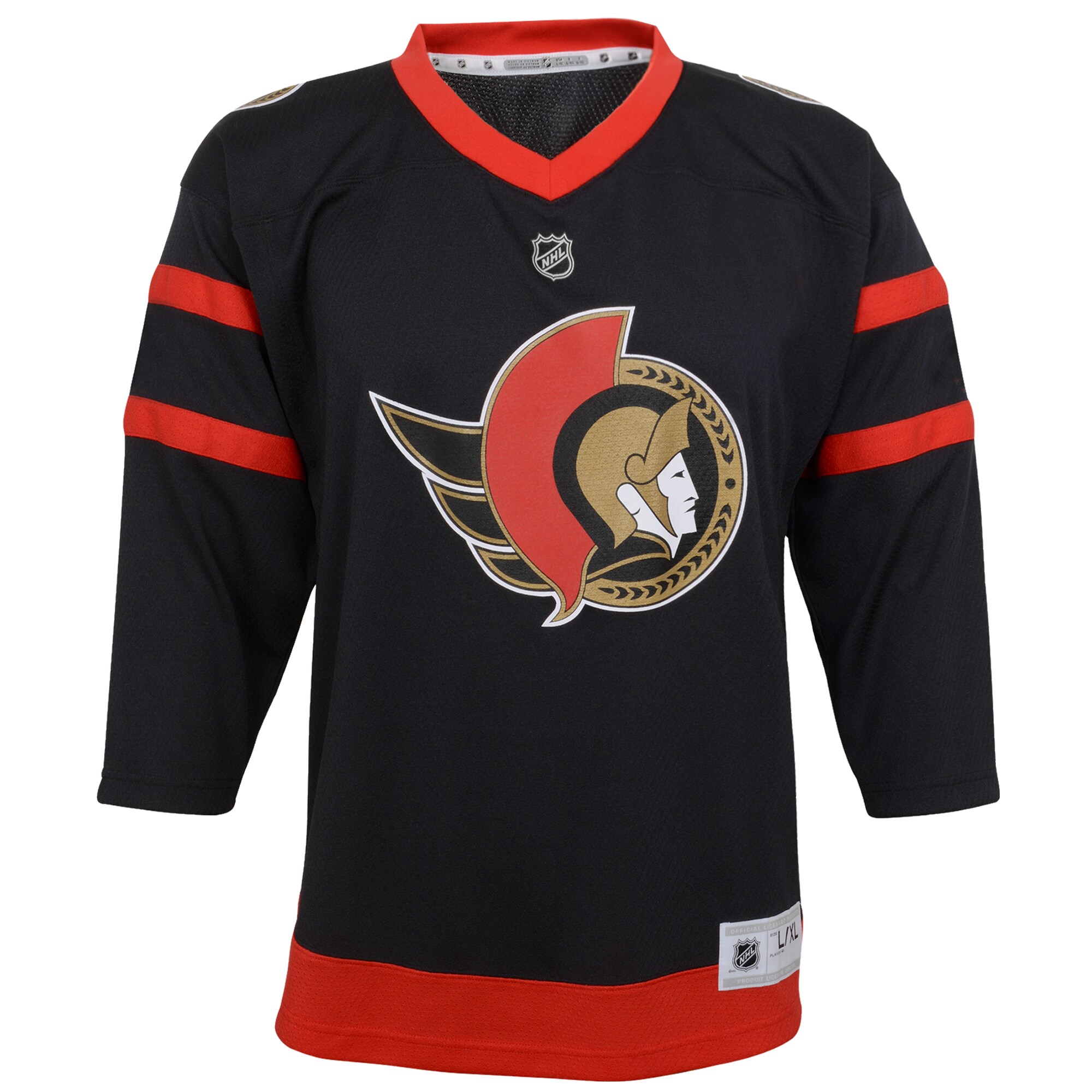 Ottawa Senators Youth Home Replica Blank Jersey - Black - vstockx