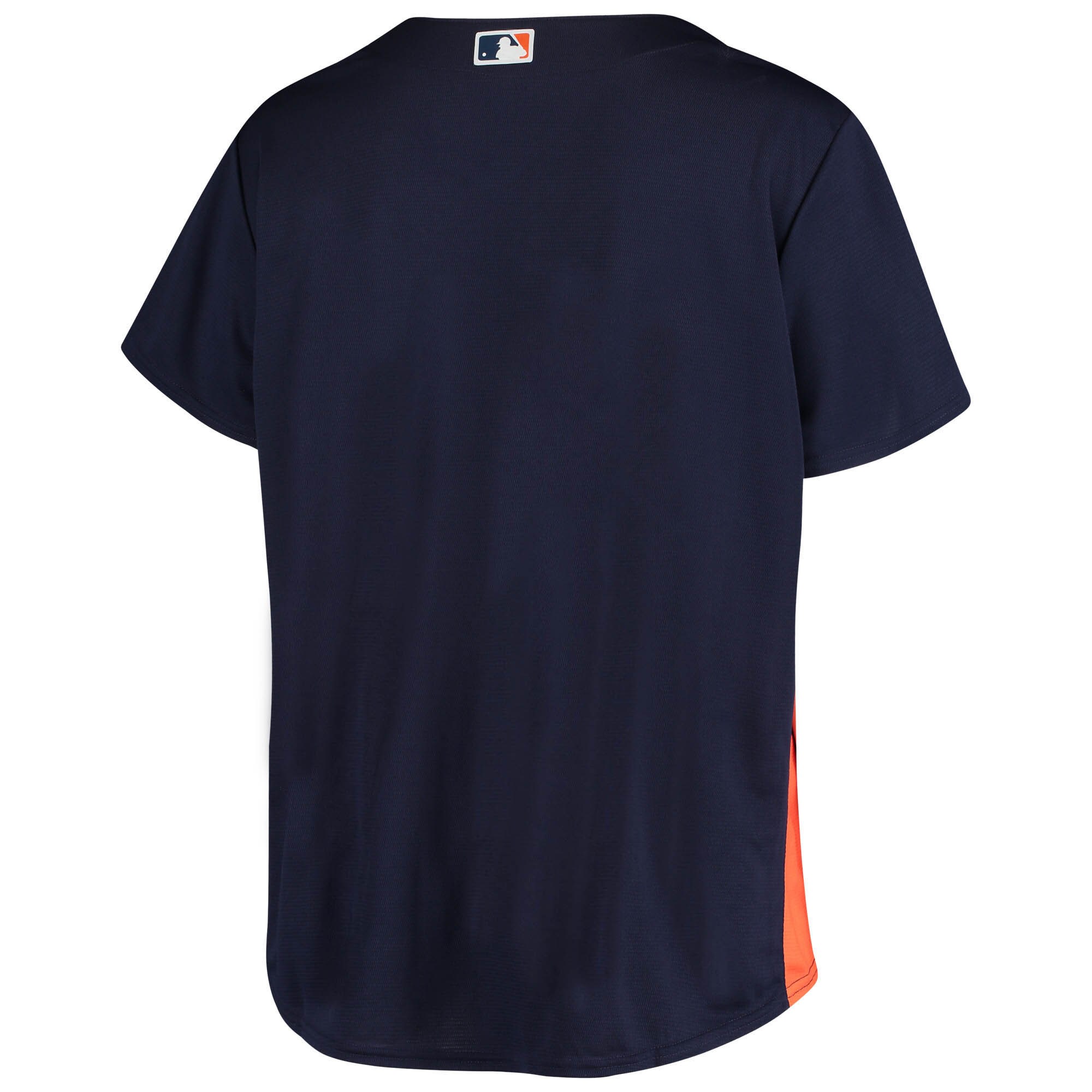 Houston Astros Women's Plus Size Sanitized Replica Team Jersey - Navy - vstockx