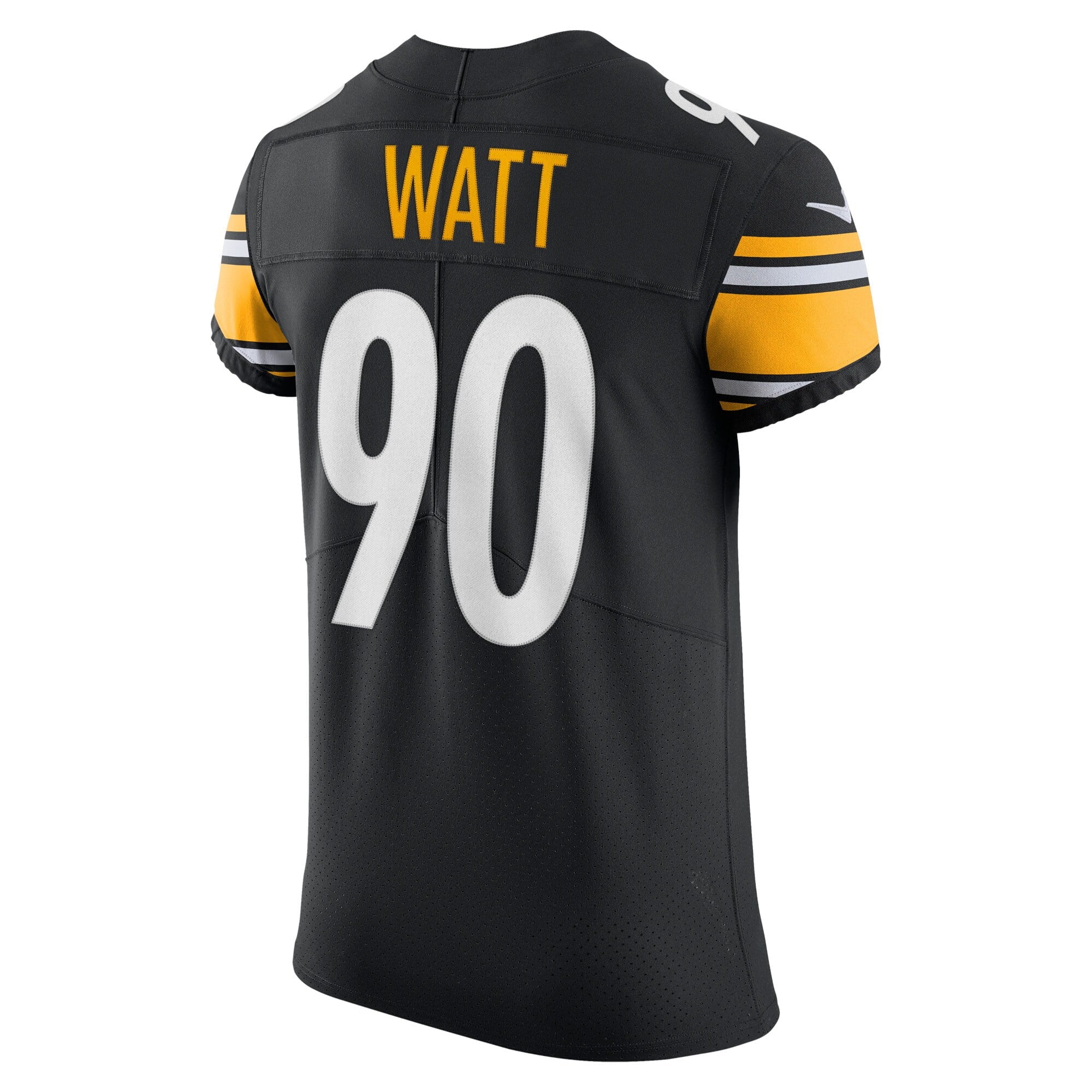 Men's Nike T.J. Watt Black Pittsburgh Steelers Vapor Elite Player Jersey - vstockx