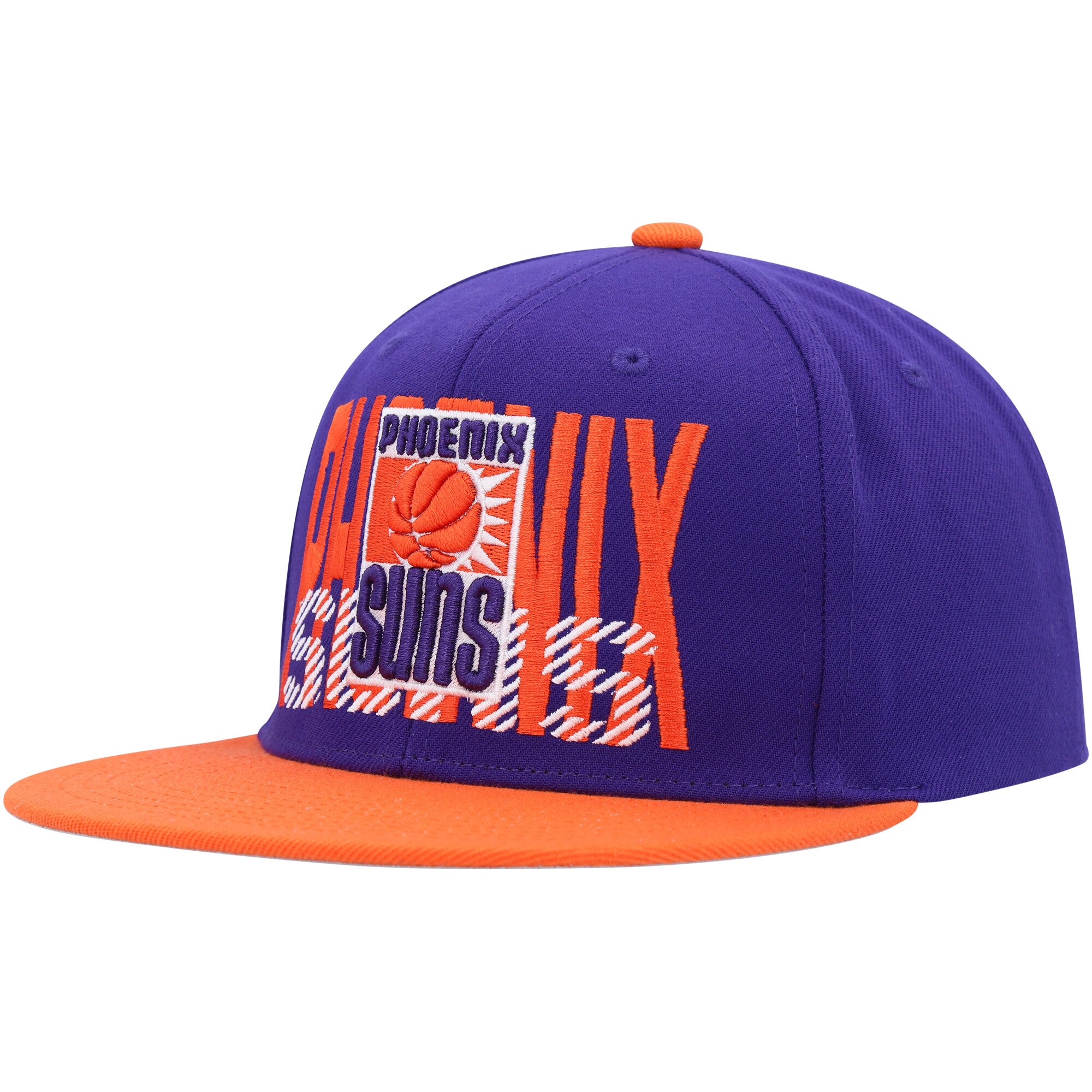 Phoenix Suns Mitchell & Ness SOUL Cross Check Snapback - Purple - vstockx