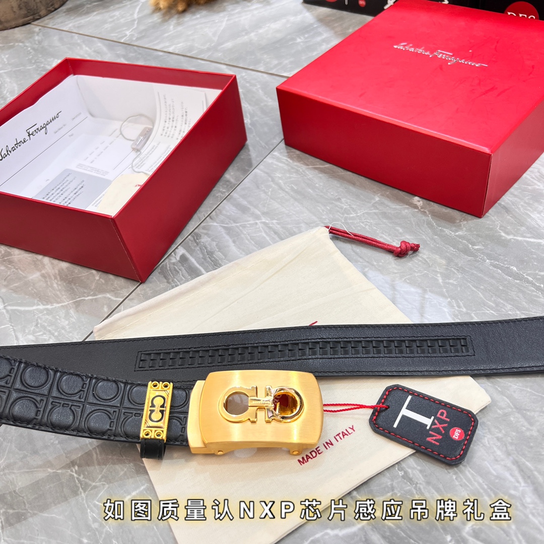 Streetwear Belt Ferragamo 320002 size:3.5cm - vstockx