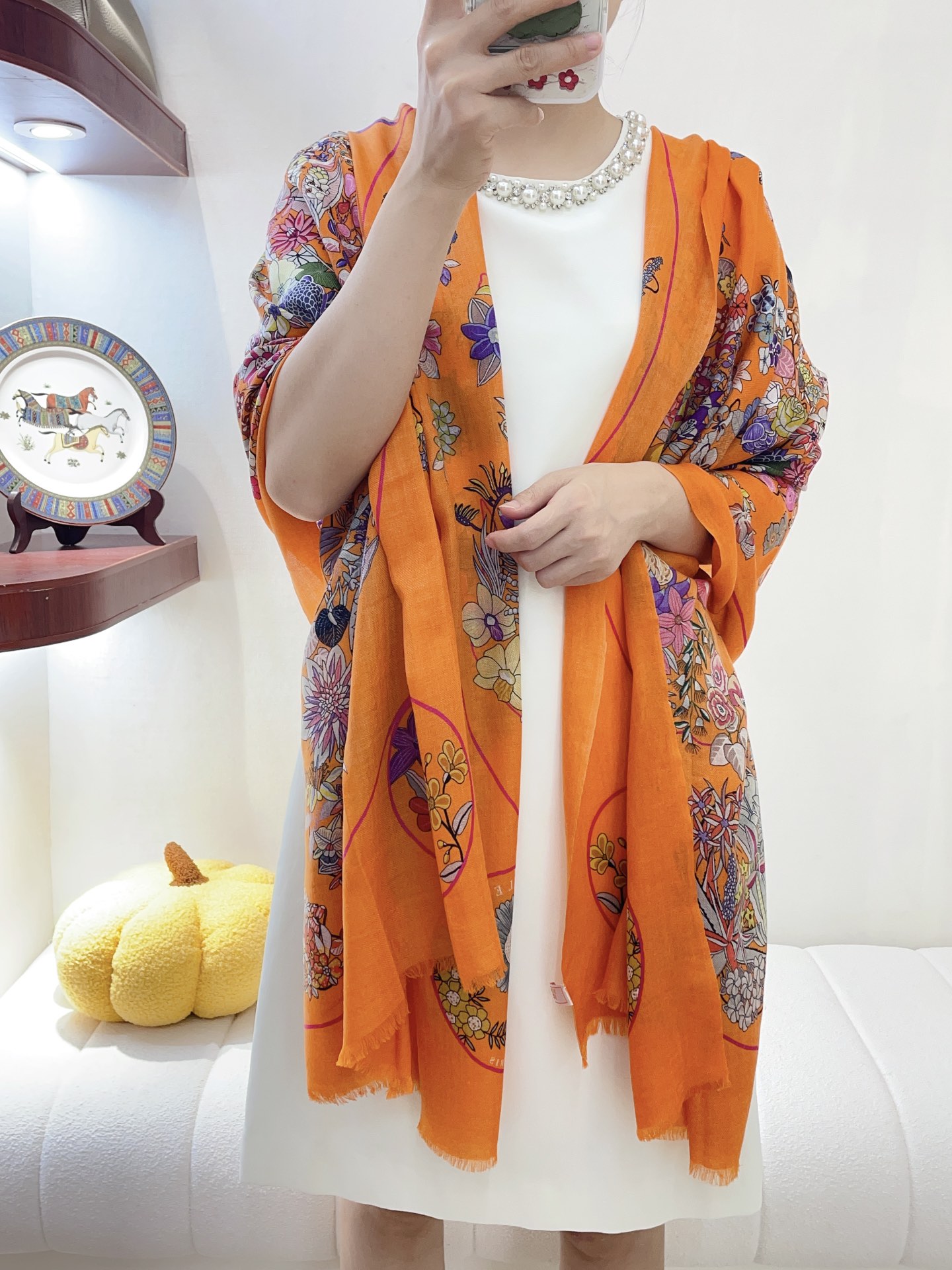 Streetwear Scarf Hermes 328745 SIZE:200*100cm - vstockx