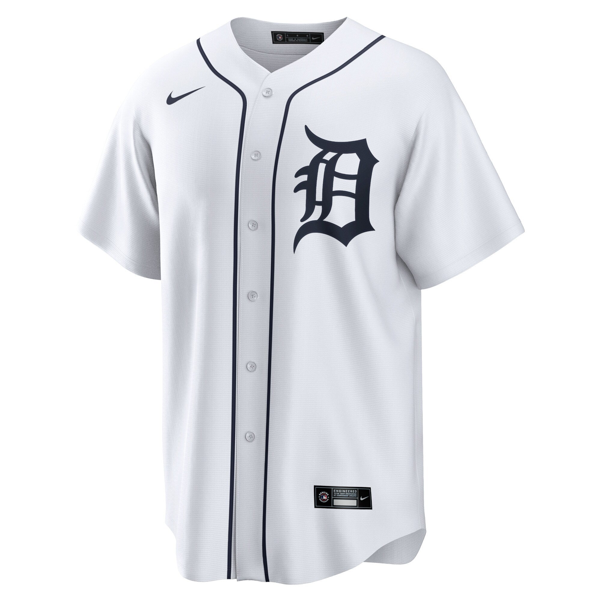 Men's Nike White Detroit Tigers Home Blank Replica Jersey - vstockx
