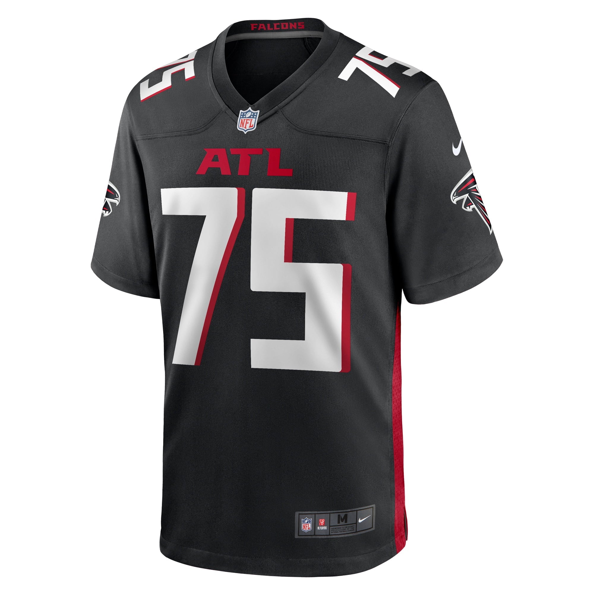 Men's Nike Justin Shaffer Black Atlanta Falcons Player Game Jersey - vstockx