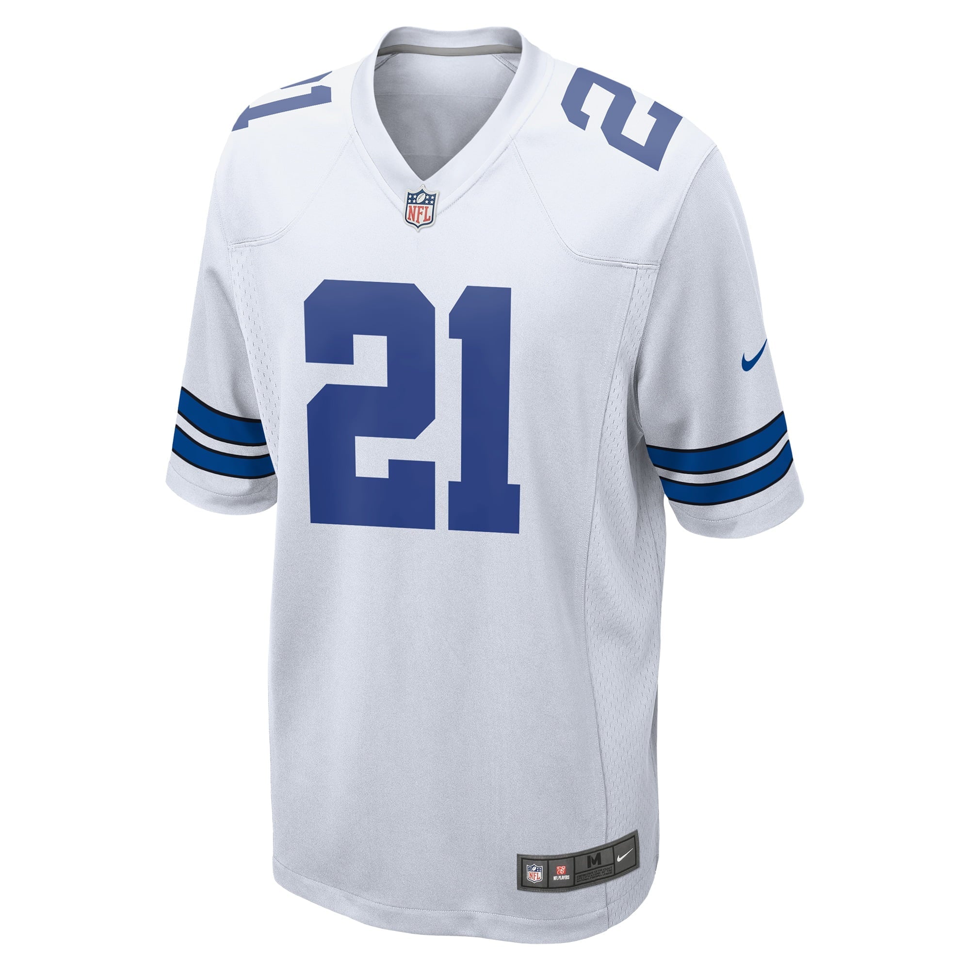 Men's Nike Ezekiel Elliott White Dallas Cowboys Team Game Jersey - vstockx