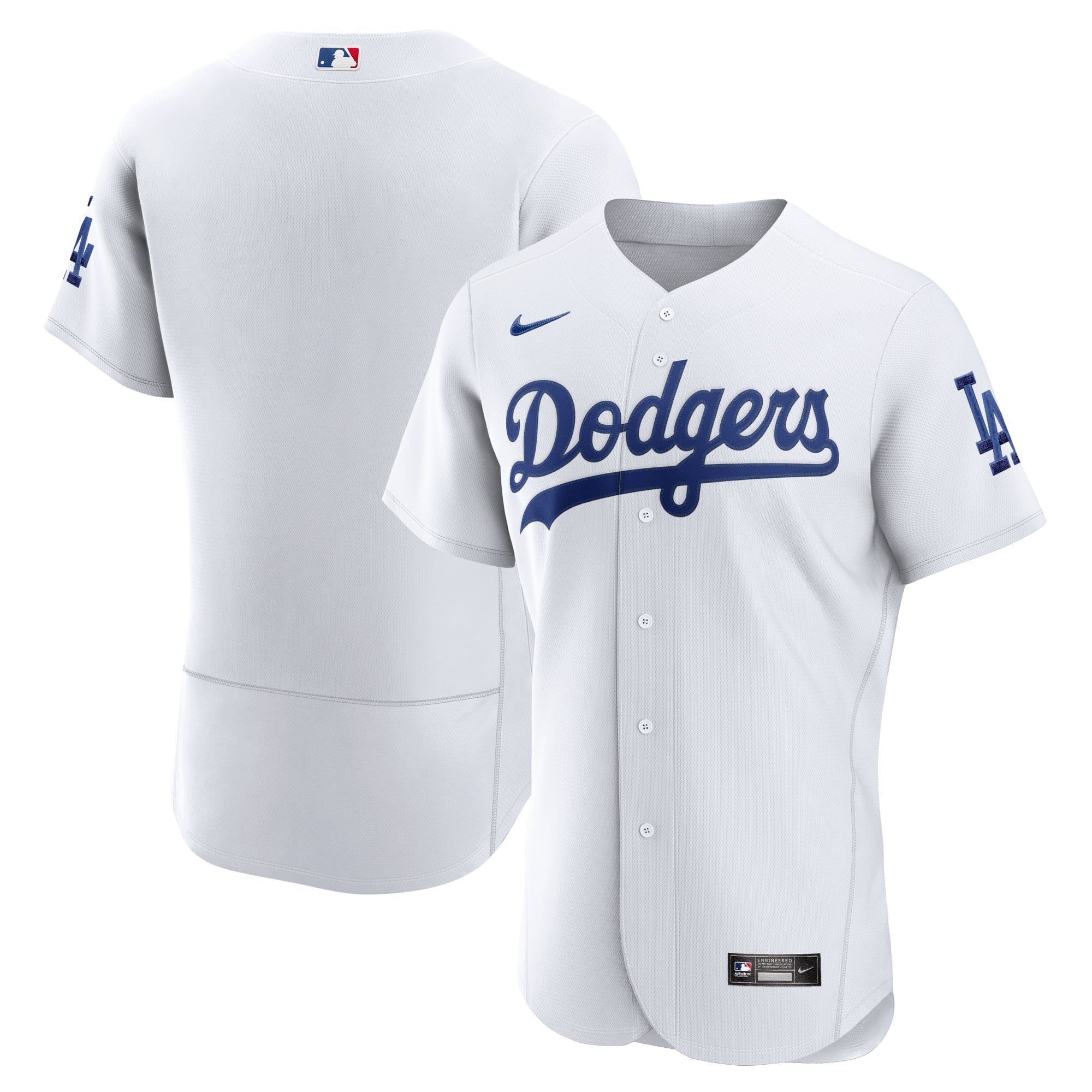 Men's Nike White Los Angeles Dodgers Home Authentic Team Jersey - vstockx