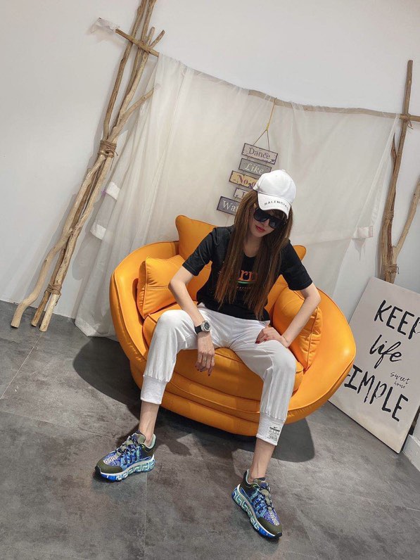 Versace Trigreca Black Royal Blue Purple - vstockx