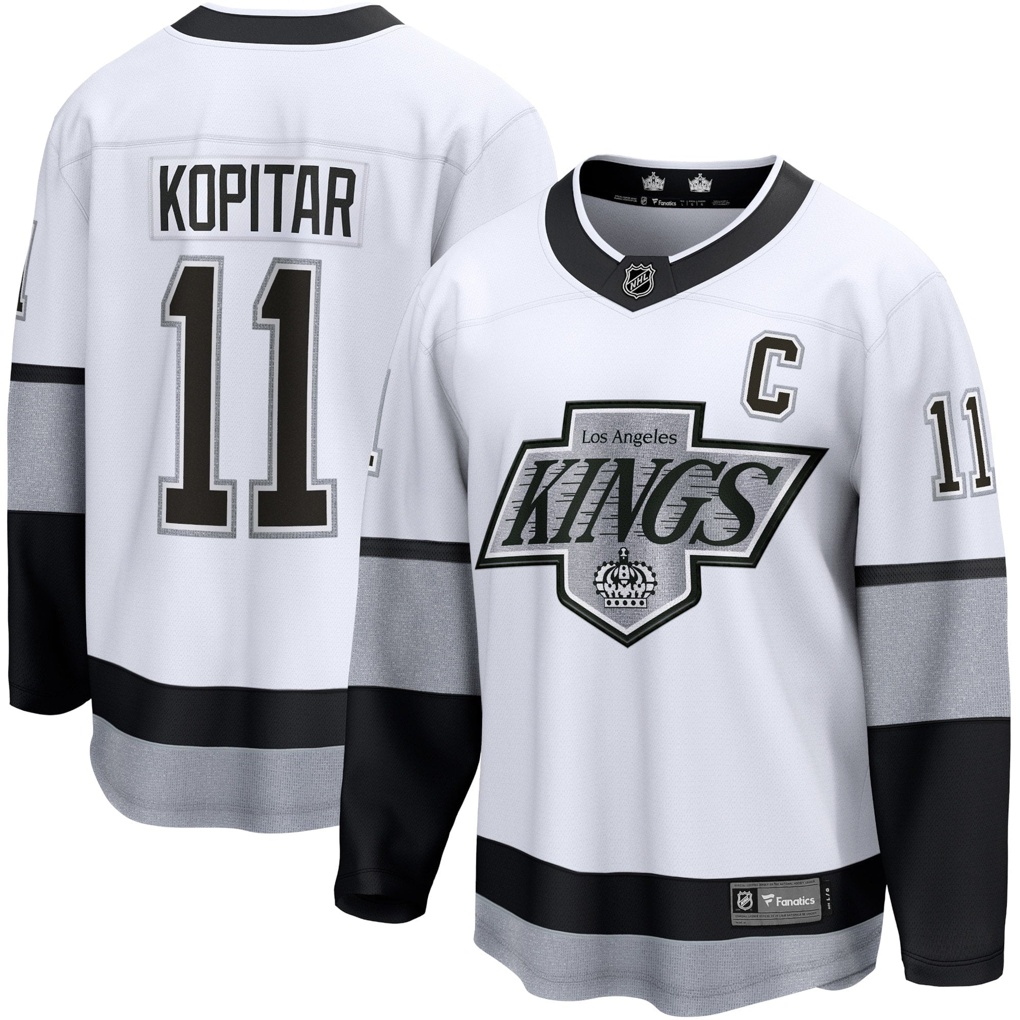 Men's Fanatics Branded Anze Kopitar White Los Angeles Kings Alternate Premier Breakaway Player Jersey - vstockx
