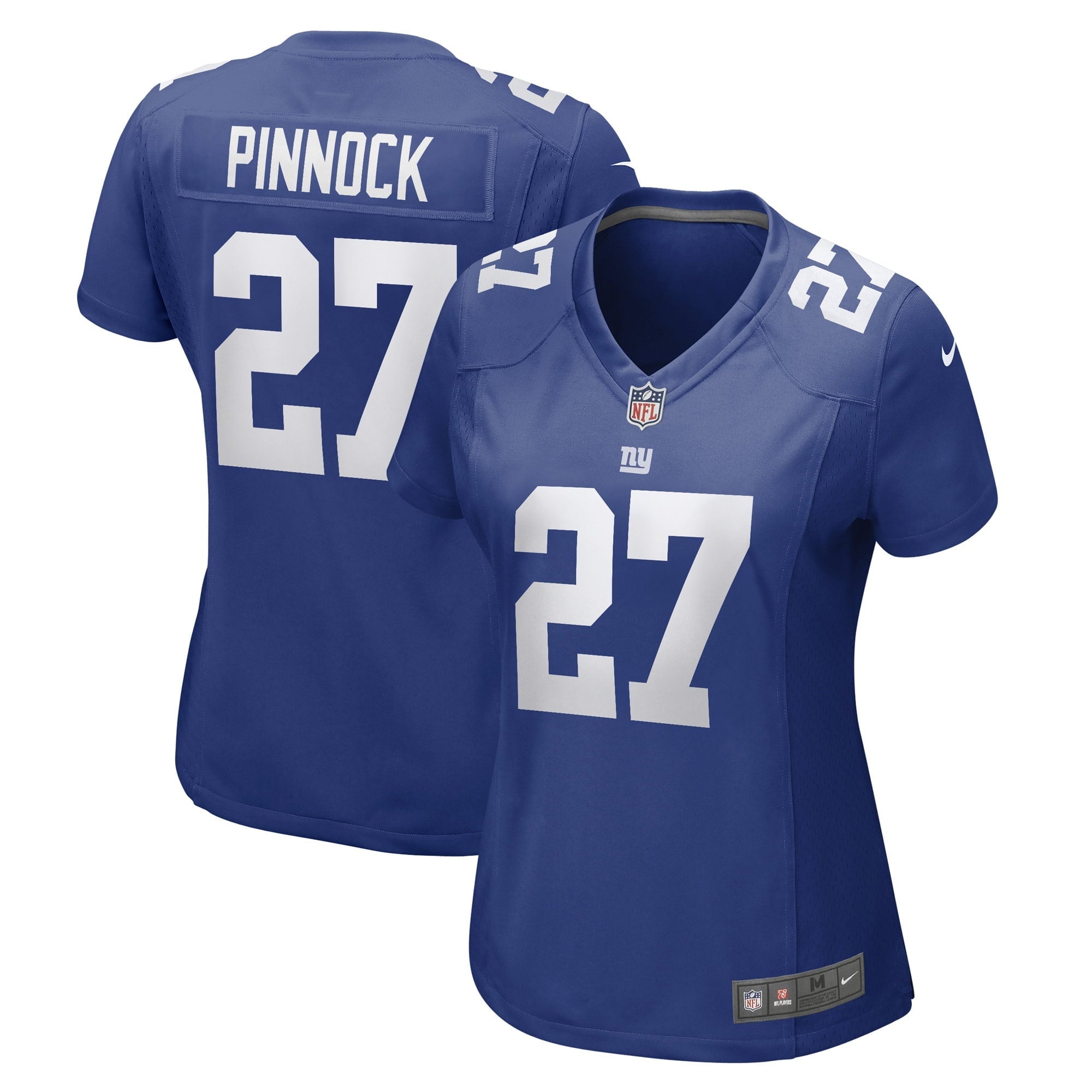 Women's Nike Jason Pinnock Royal New York Giants Game Player Jersey - vstockx