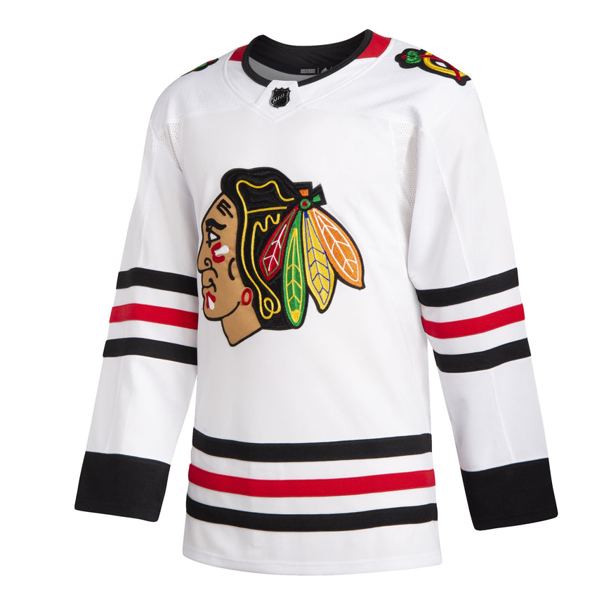 Men's Chicago Blackhawks Adidas White Road Authentic Blank Jersey 2 - vstockx