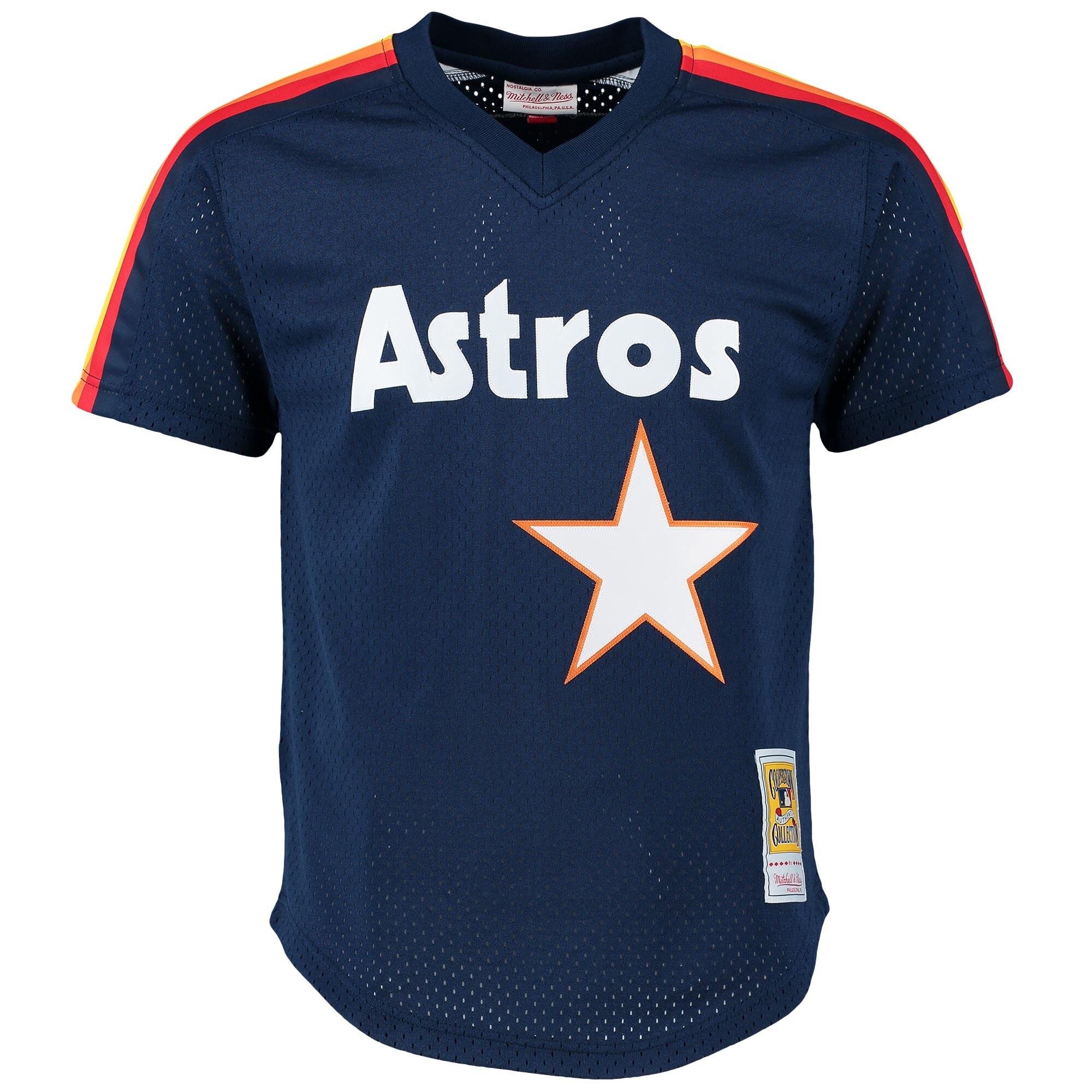 Craig Biggio Houston Astros Mitchell & Ness Cooperstown Mesh Batting Practice Jersey - Navy - vstockx