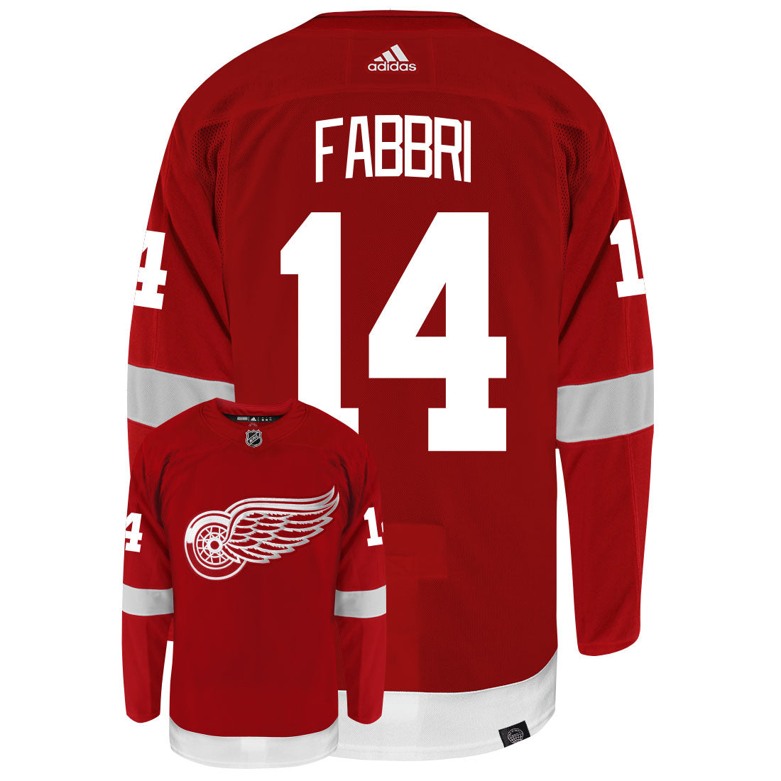 Robby Fabbri Detroit Red Wings Adidas Primegreen Authentic NHL Hockey Jersey - vstockx