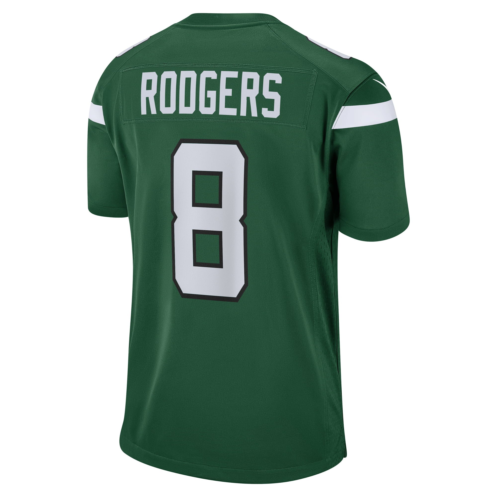 Men's Nike Aaron Rodgers Gotham Green New York Jets Game Jersey - vstockx