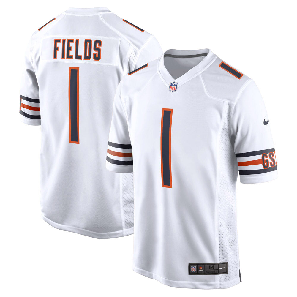 Youth Chicago Bears Justin Fields Game Jersey White - vstockx