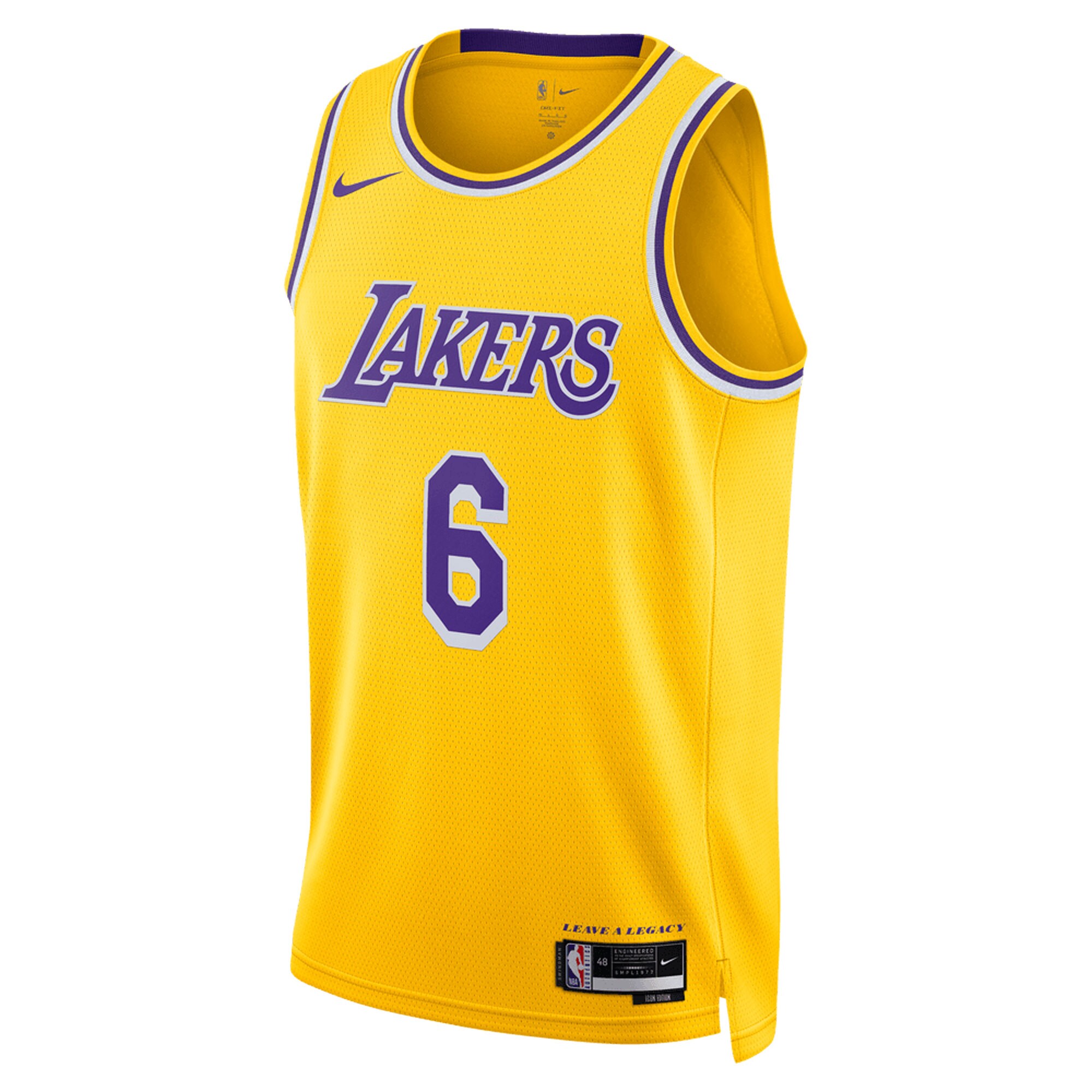 LeBron James Los Angeles Lakers Nike Unisex Swingman Jersey - Association Edition - Gold - vstockx