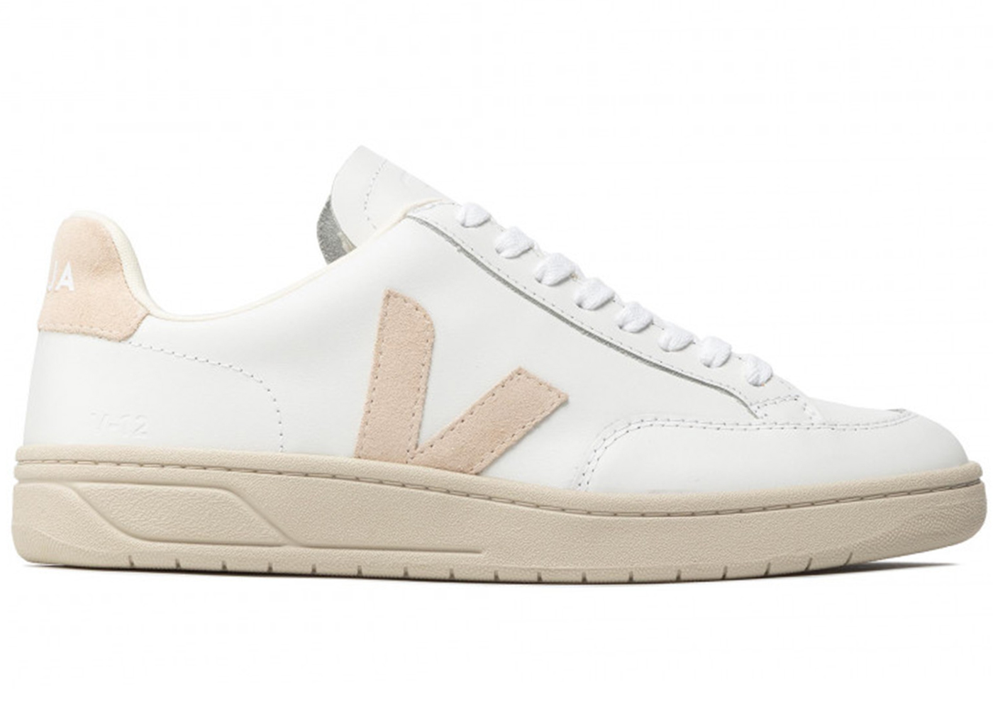 Veja V-12 Leather White Sable - vstockx