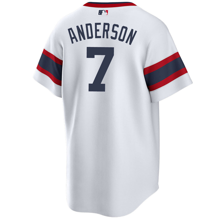 Men's Tim Anderson Chicago White Sox White Home Sunday Alternate Premium Stitch Replica Jersey - vstockx