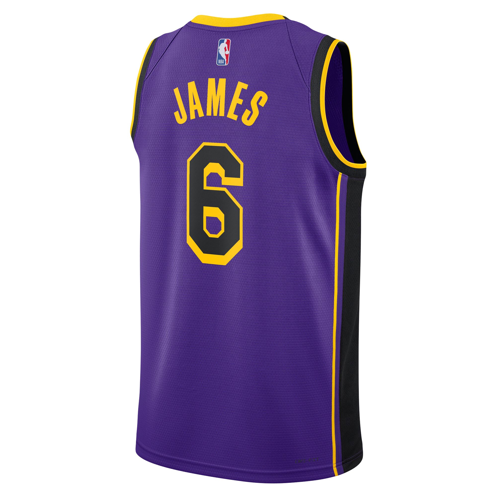 LeBron James Los Angeles Lakers Jordans Brand Unisex Swingman Jersey - Statement Edition - Purple - vstockx