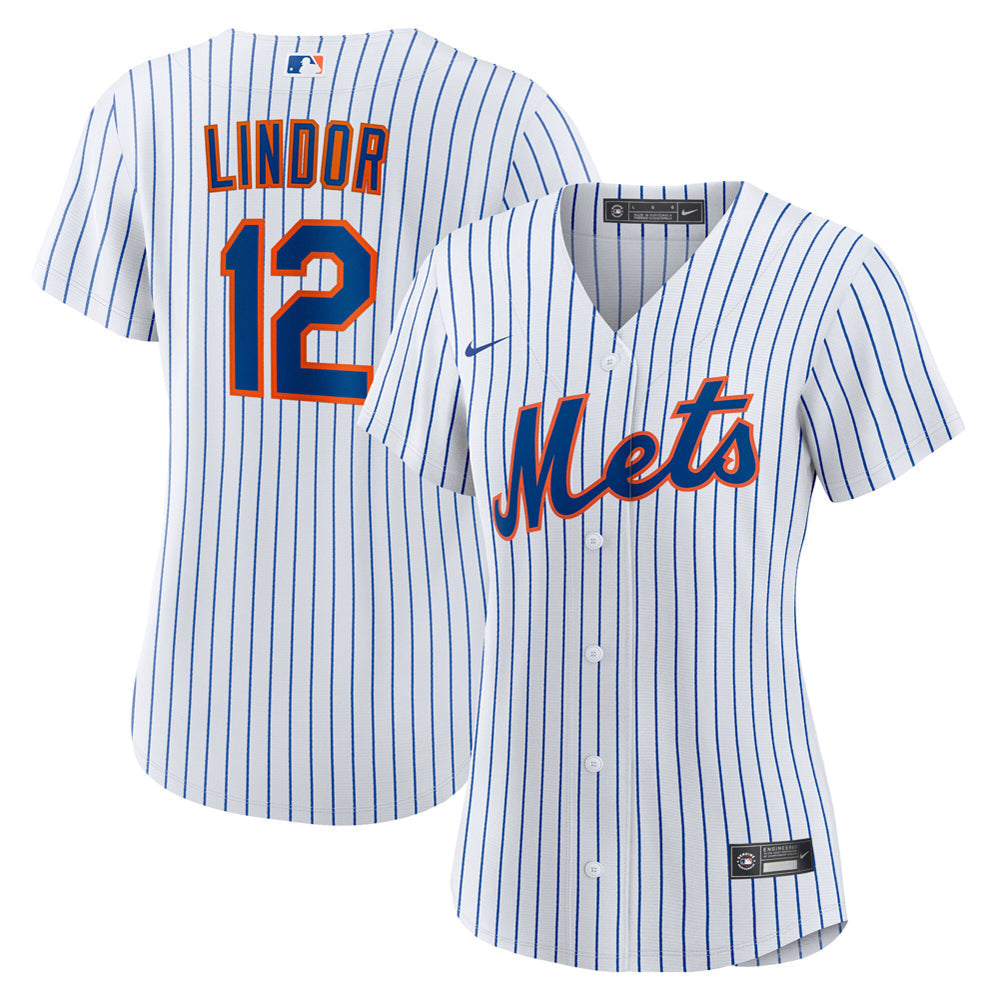 Women's New York Mets Francisco Lindor Home Player Jersey - White - vstockx