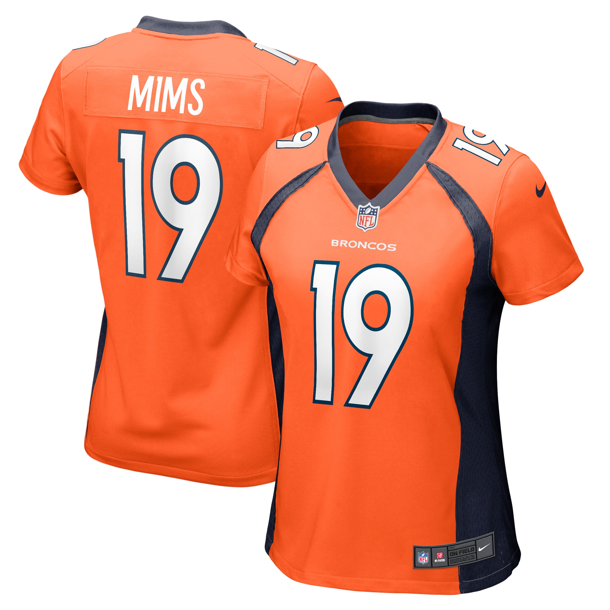Marvin Mims Jr Denver Broncos Nike Women's Team Game Jersey - Orange - vstockx