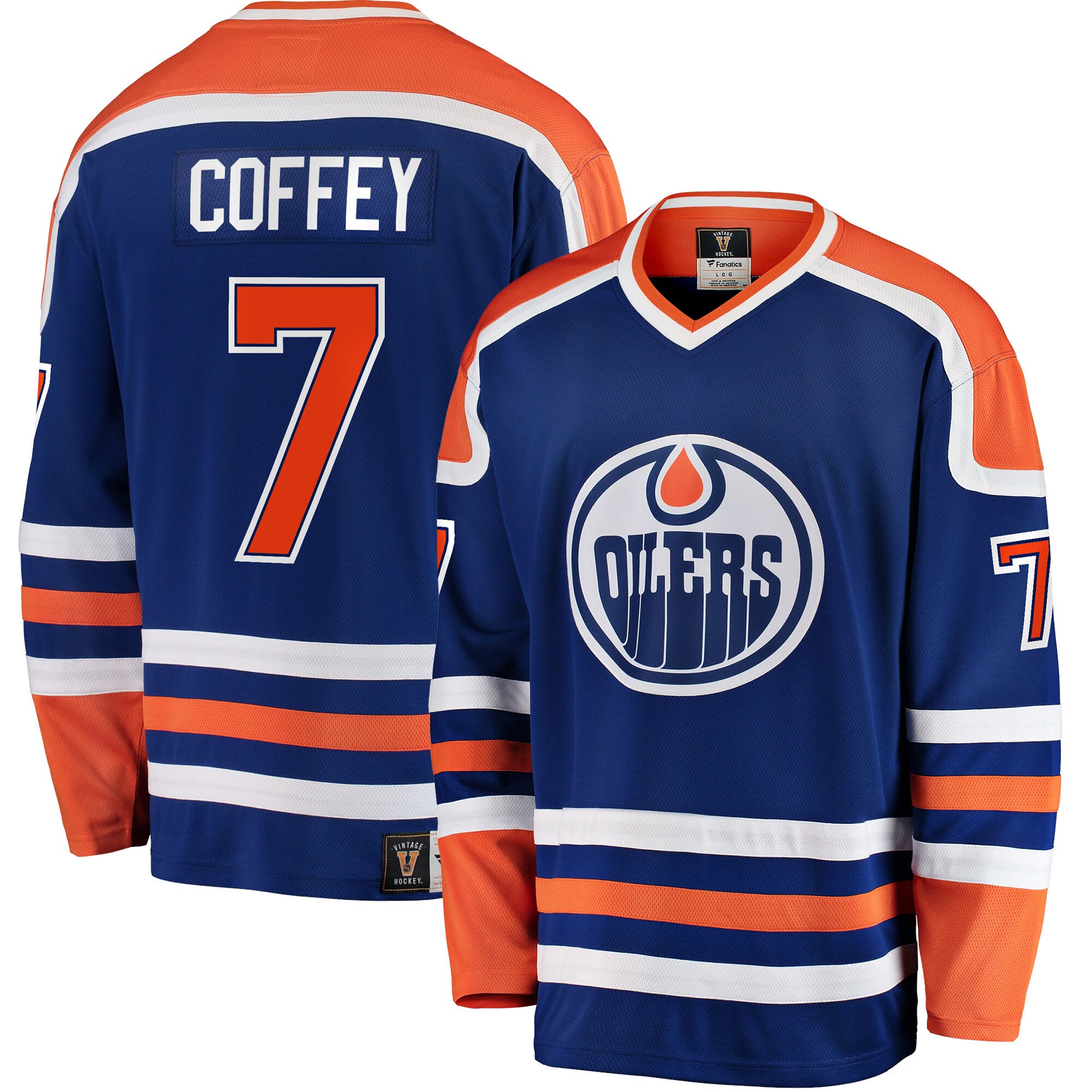 Paul Coffey Edmonton Oilers Fanatics Branded Premier Breakaway Retired Player Jersey - Blue - vstockx