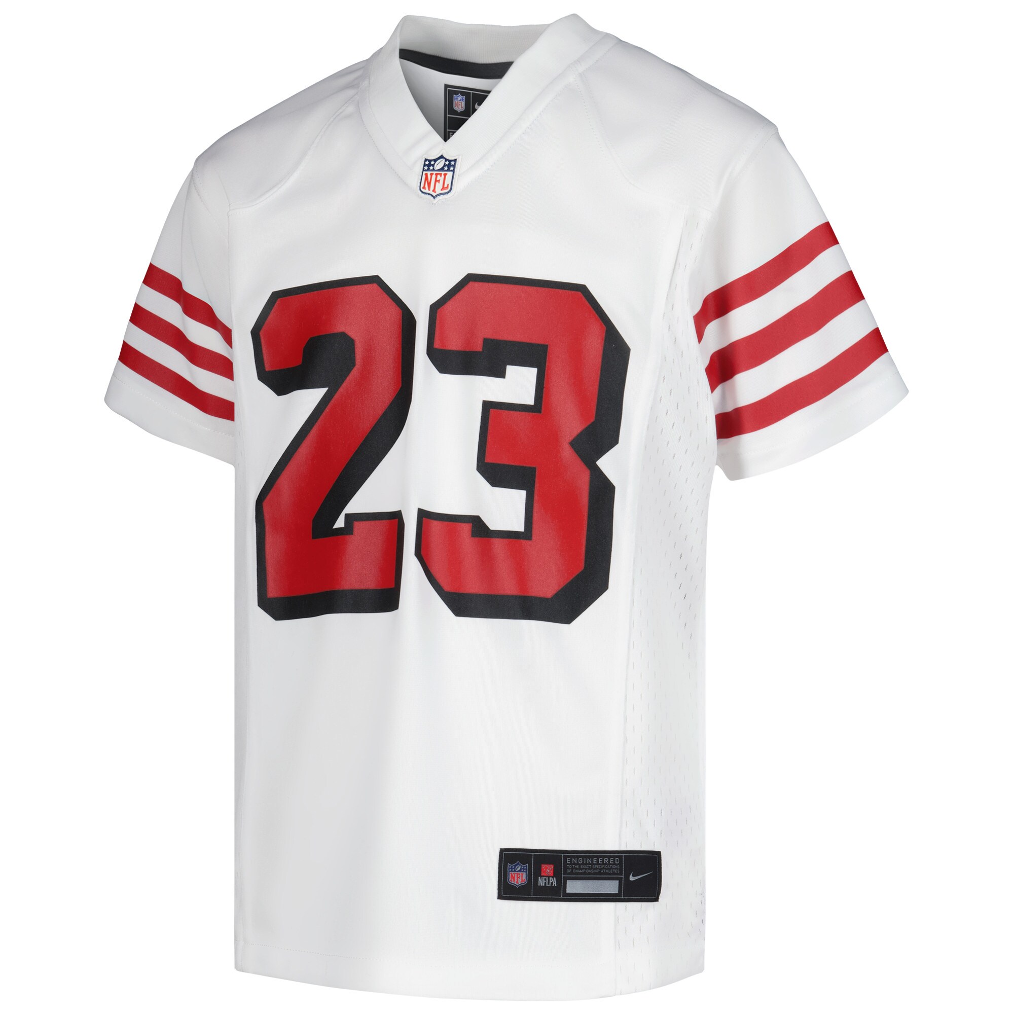 Christian McCaffrey San Francisco 49ers Nike Youth Game Jersey - White - vstockx
