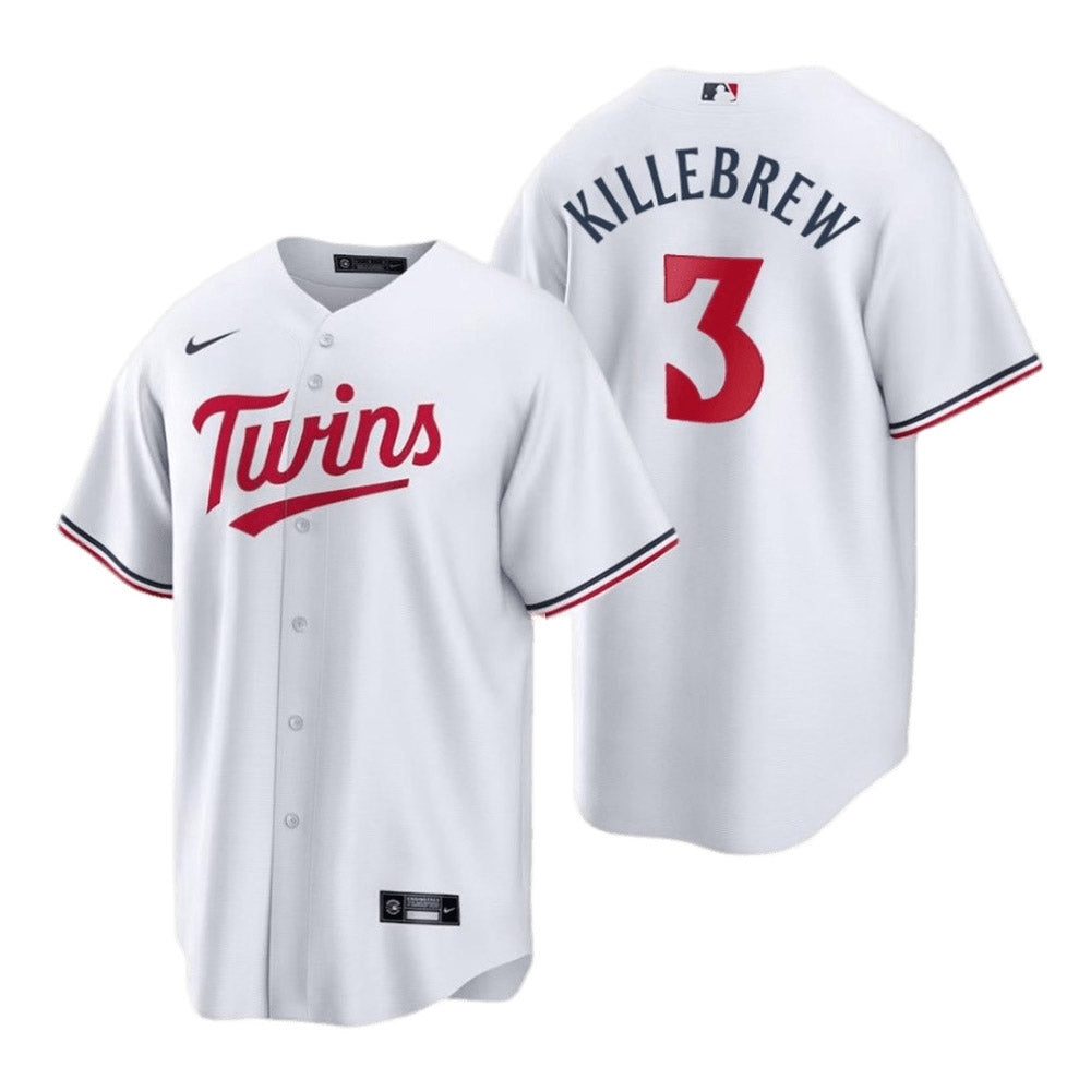 Youth Minnesota Twins Harmon Killebrew Replica Home Jersey - White - vstockx