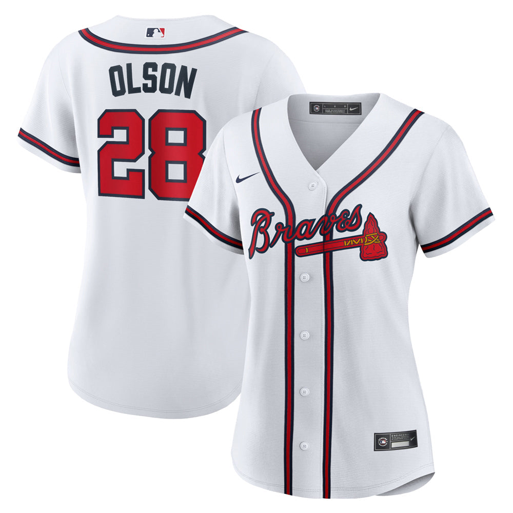 Women's Atlanta Braves Matt Olson Home Player Jersey - White - vstockx