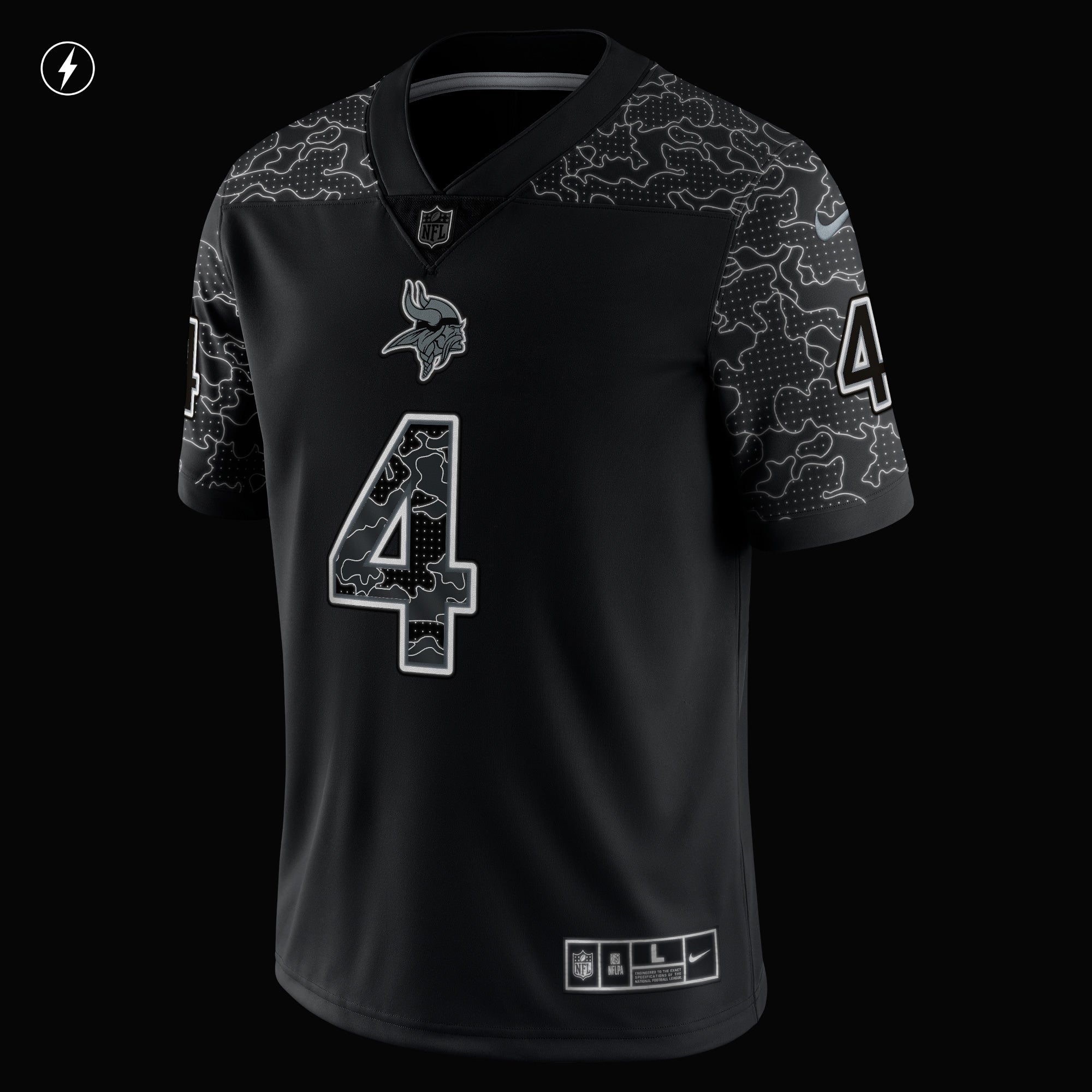 Men's Nike Dalvin Cook Black Minnesota Vikings RFLCTV Limited Jersey - vstockx