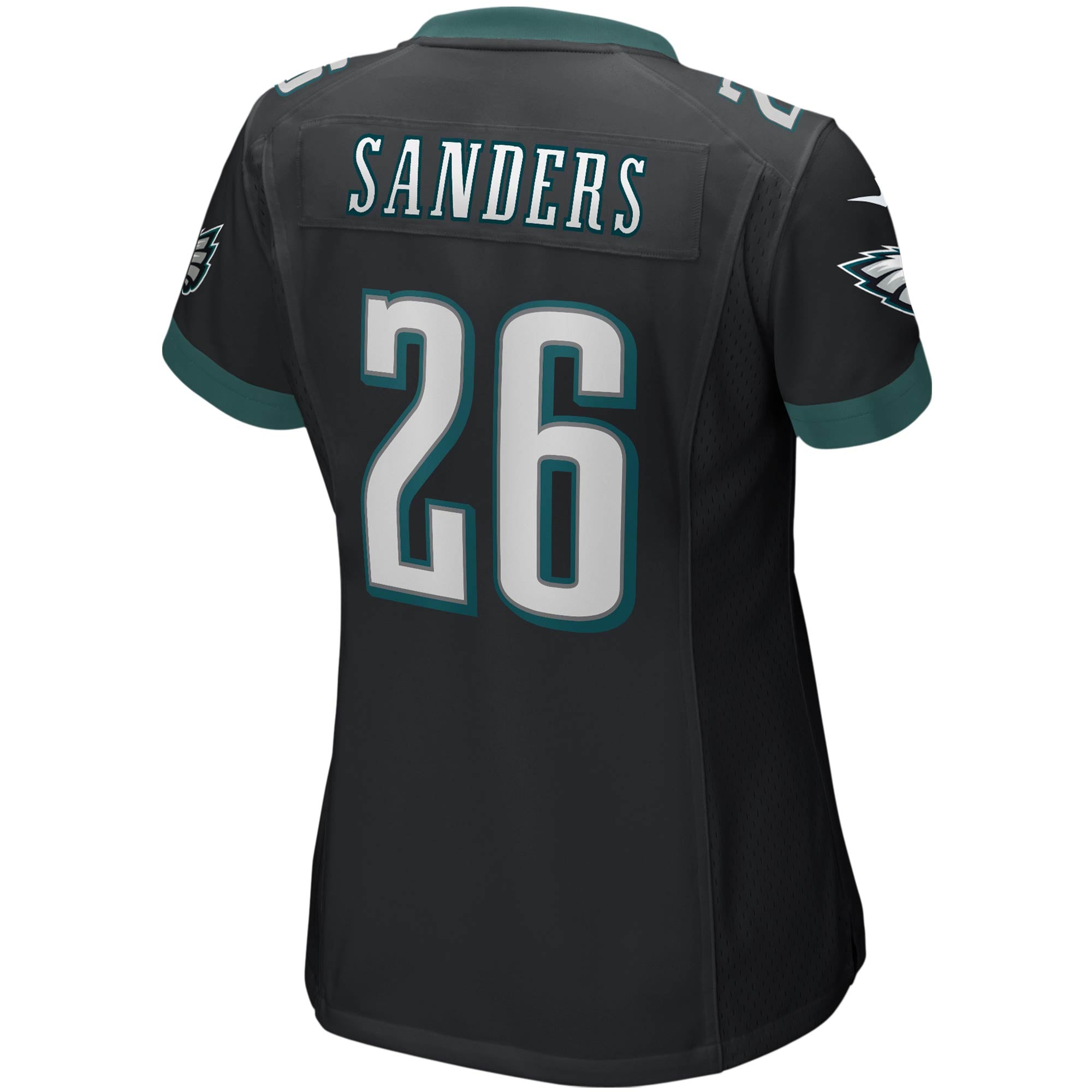 Women's Nike Miles Sanders Black Philadelphia Eagles Game Jersey - vstockx