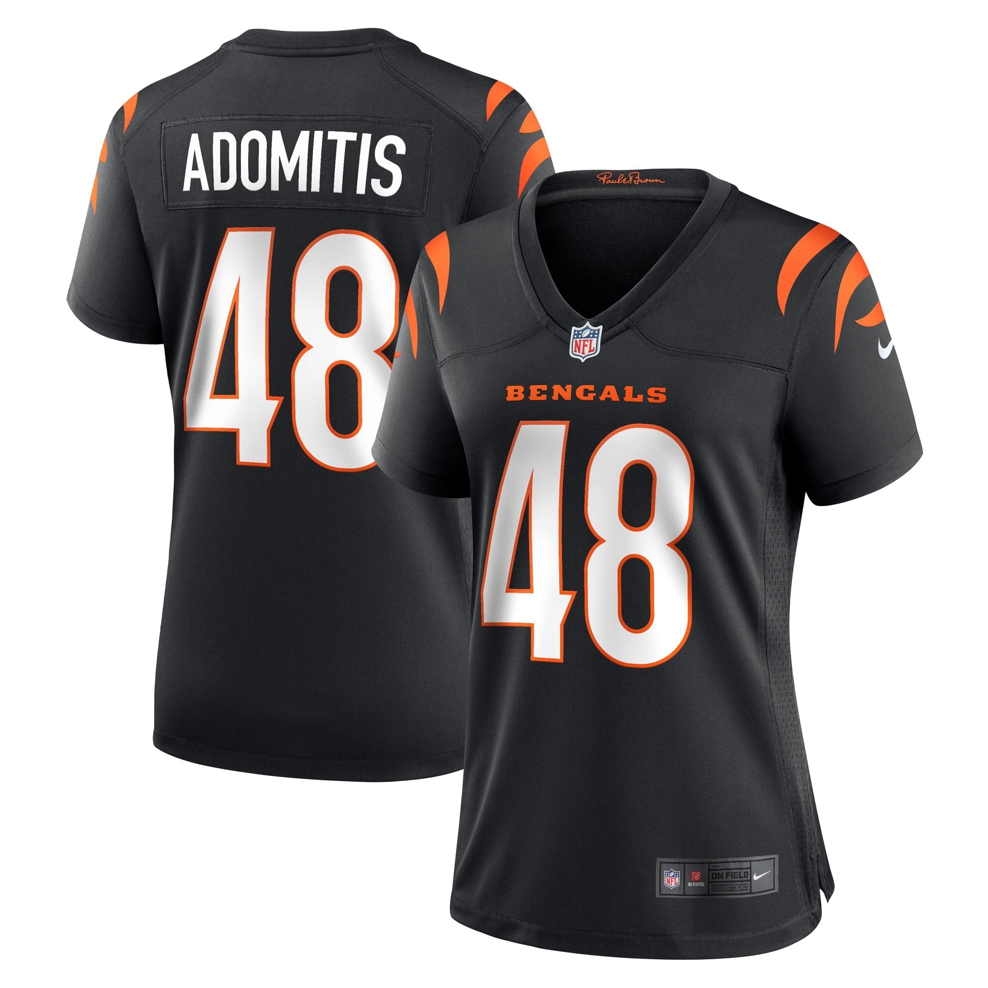 Women's Nike Cal Adomitis Black Cincinnati Bengals Game Player Jersey - vstockx
