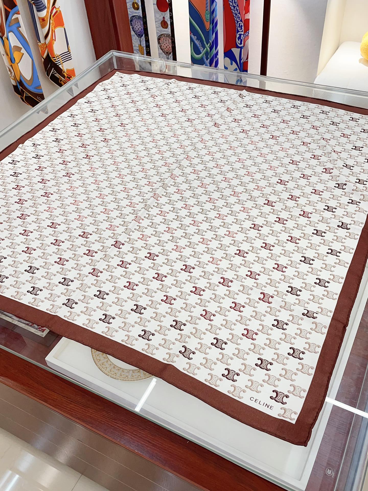 Streetwear Scarf CELINE 328774 SIZE:100x100cm - vstockx