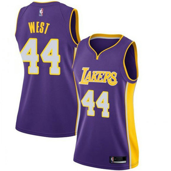 Women's Los Angeles Lakers Jerry West Statement Edition Jersey - Purple - vstockx