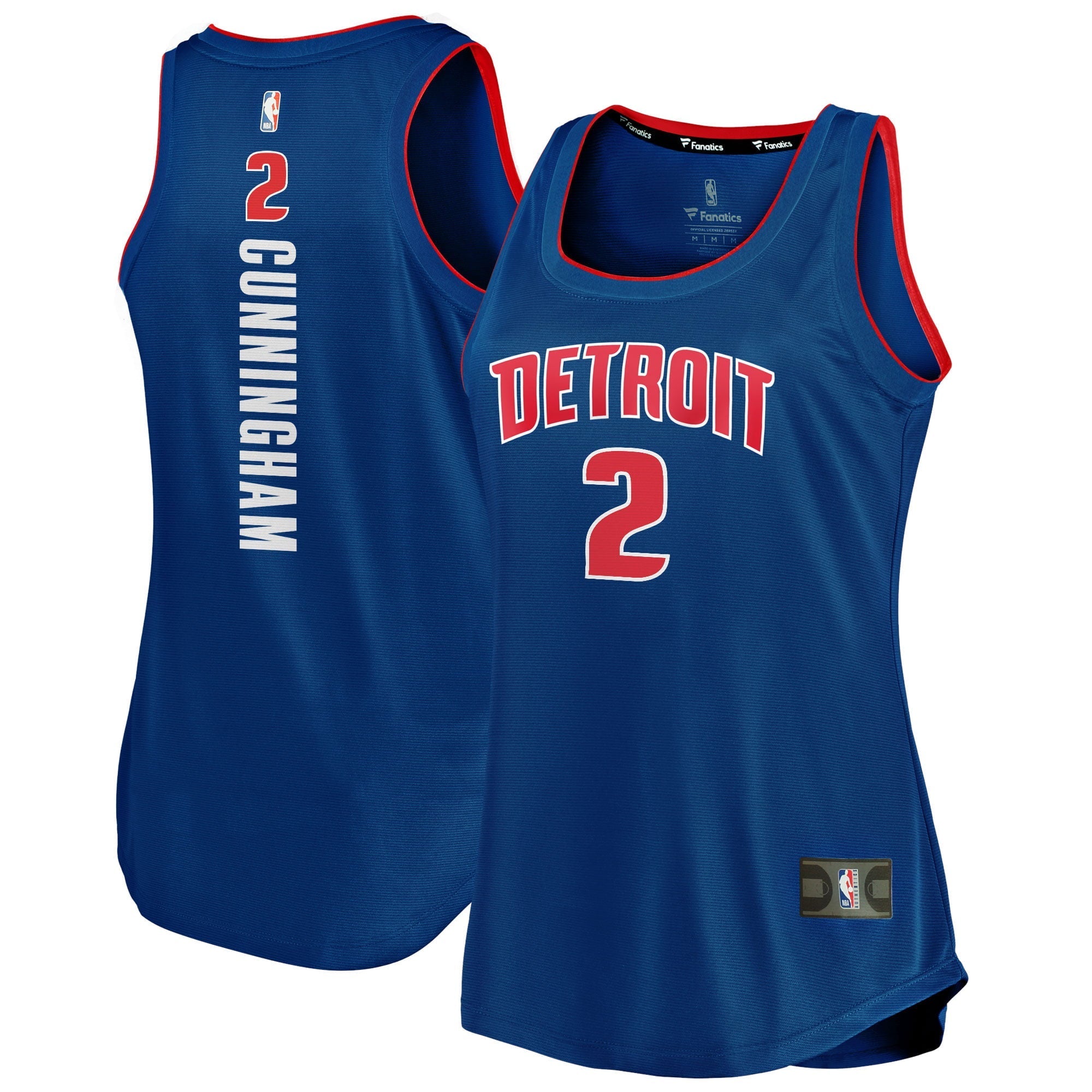 Women's Fanatics Branded Cade Cunningham Blue Detroit Pistons 2021/22 Fast Break Tank Jersey - Icon Edition - vstockx