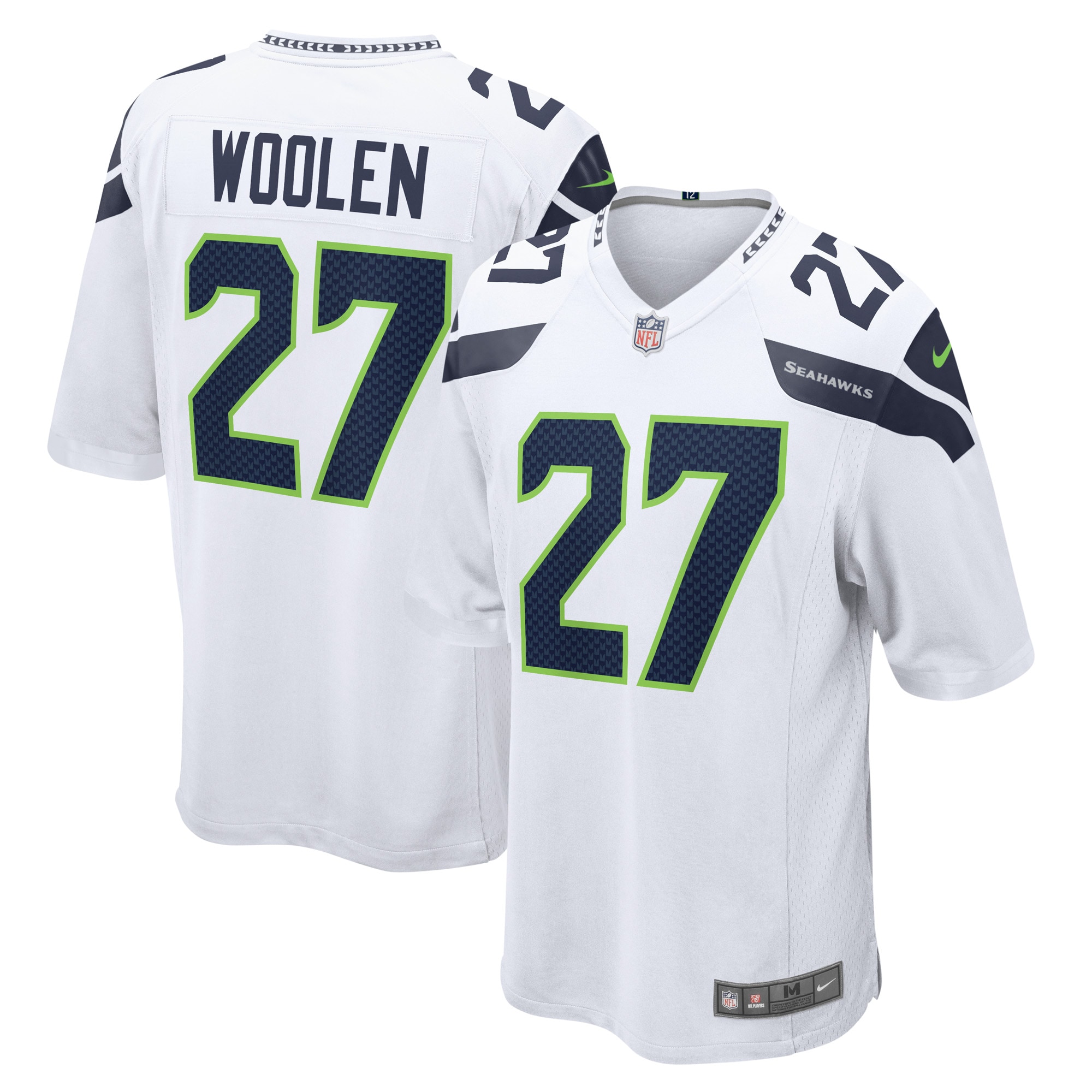Tariq Woolen Seattle Seahawks Nike Game Player Jersey - White - vstockx