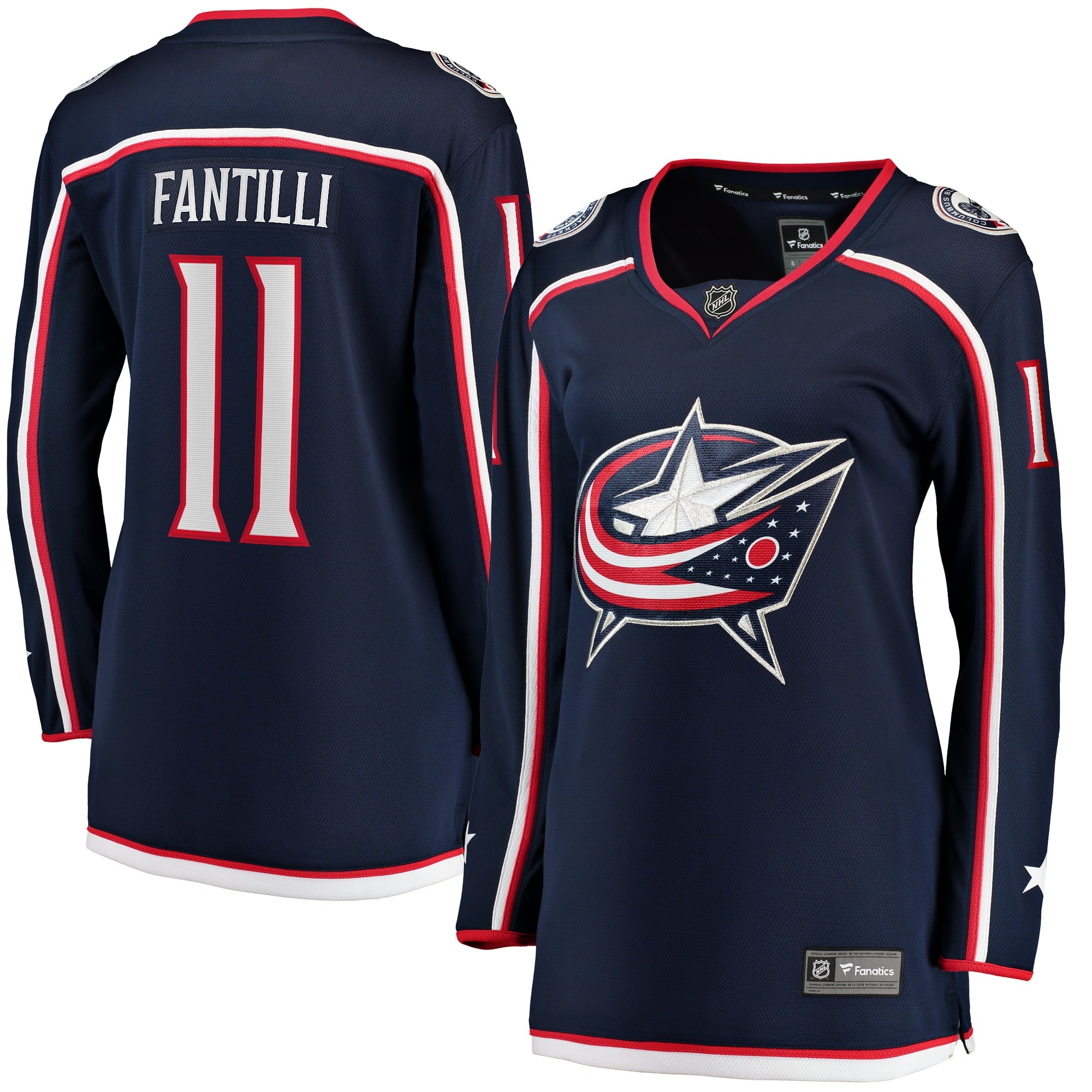 Women's Fanatics Branded Adam Fantilli Navy Columbus Blue Jackets Home Breakaway Player Jersey - vstockx